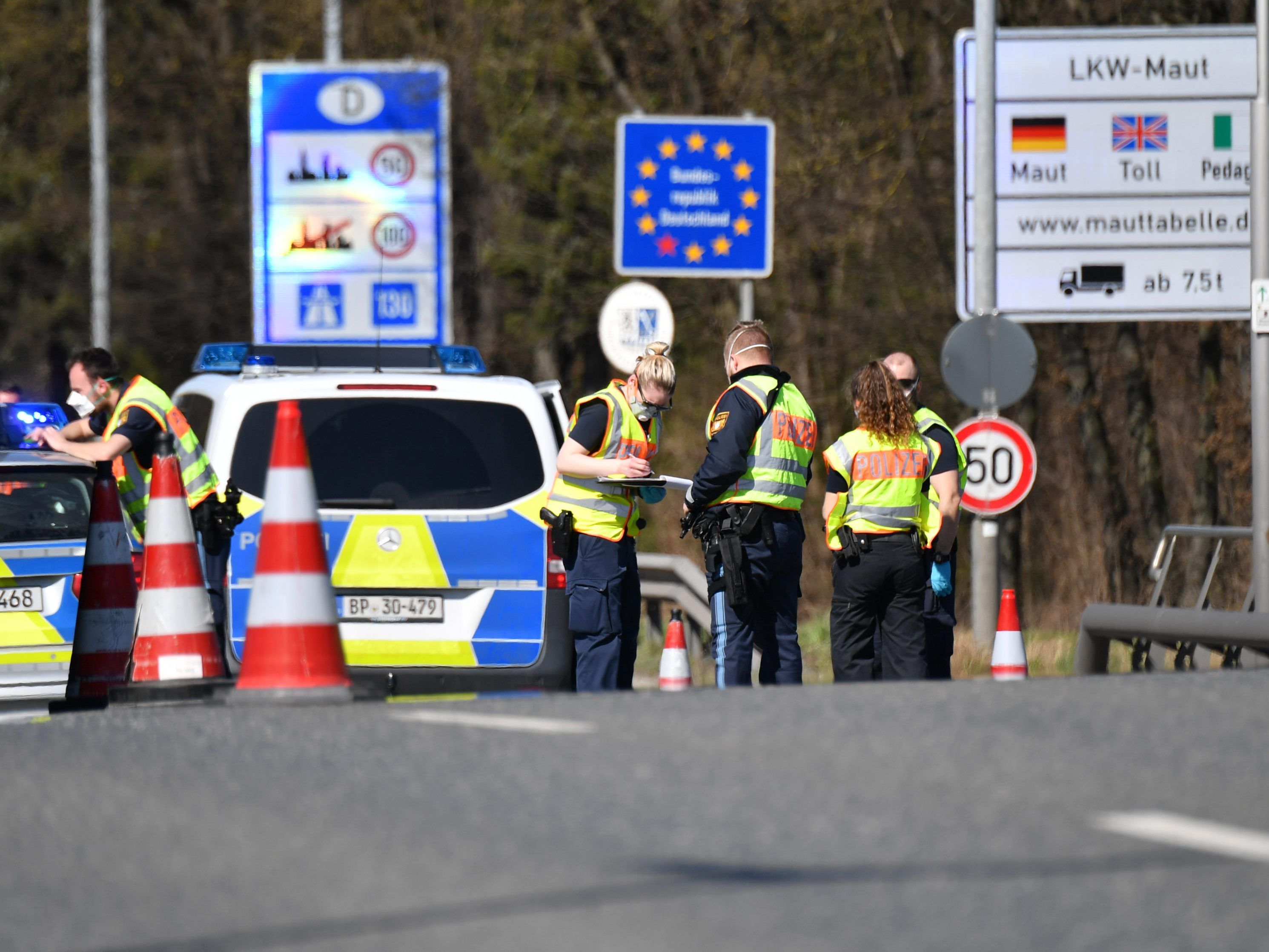 Grenzkontrollen der deutschen Polizei