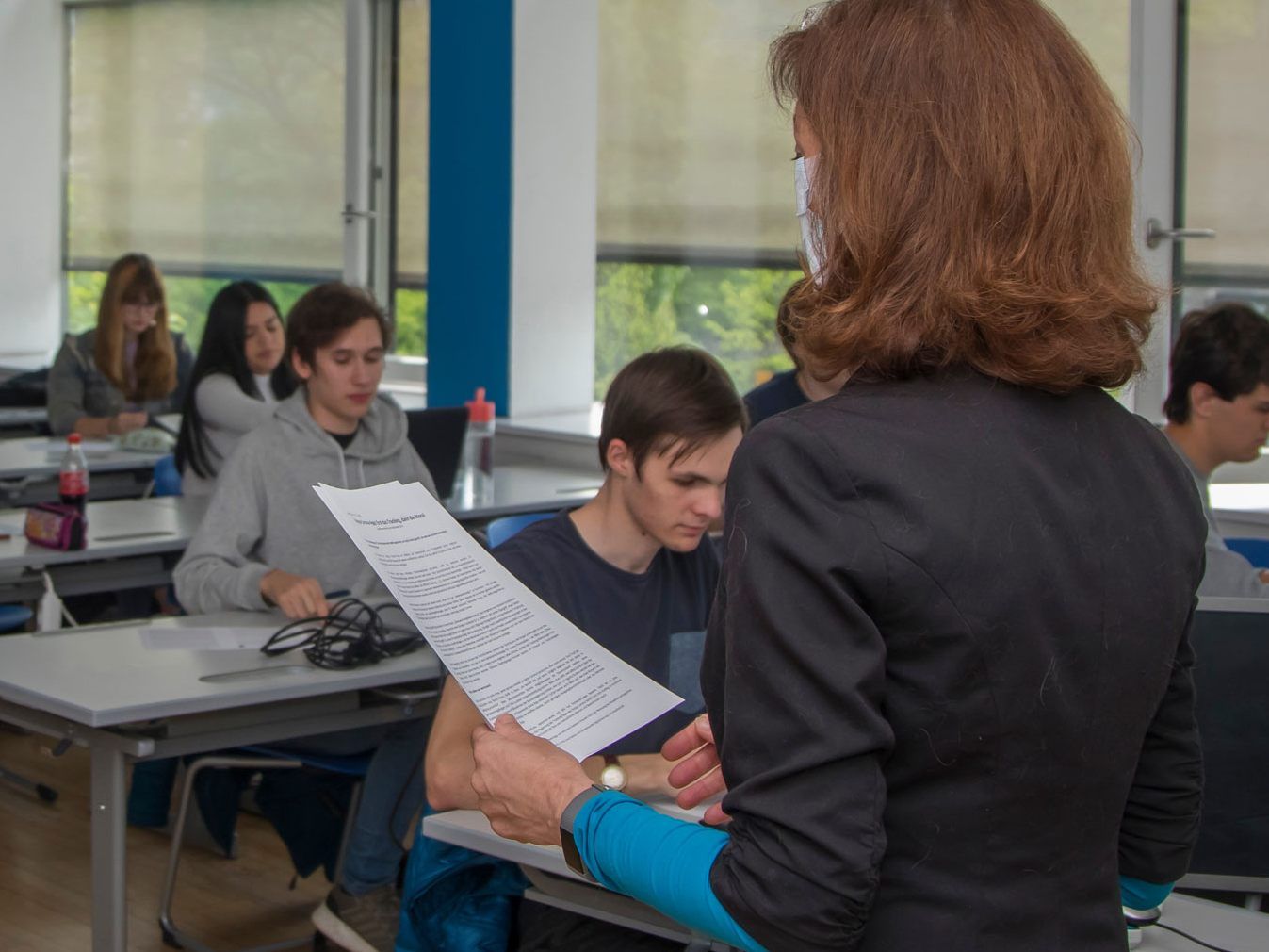 Maturavorbereitung am BRG Dornbirn Schoren nach der Corona-bedingten, wochenlangen Schulschließung.