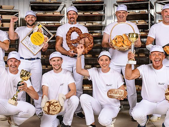 Das Ruetz-Team freut sich riesig über den Gesamtsieg beim Internationalen Brotwettbewerb.
