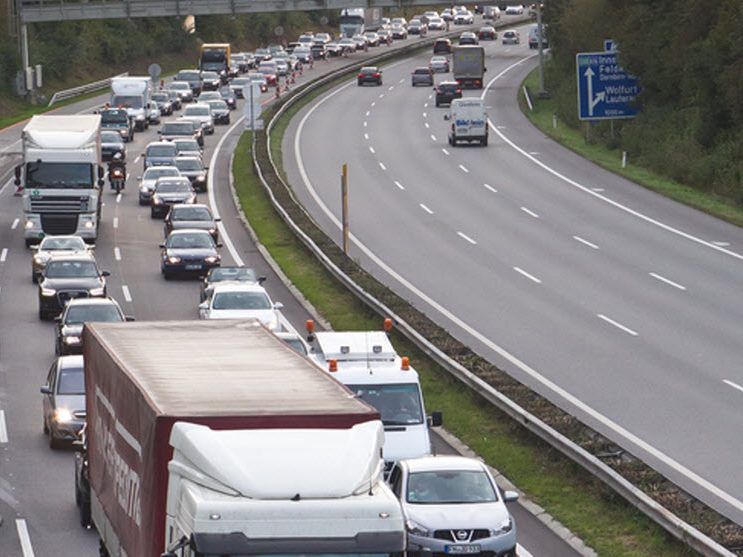 Rückstauf auf der A14