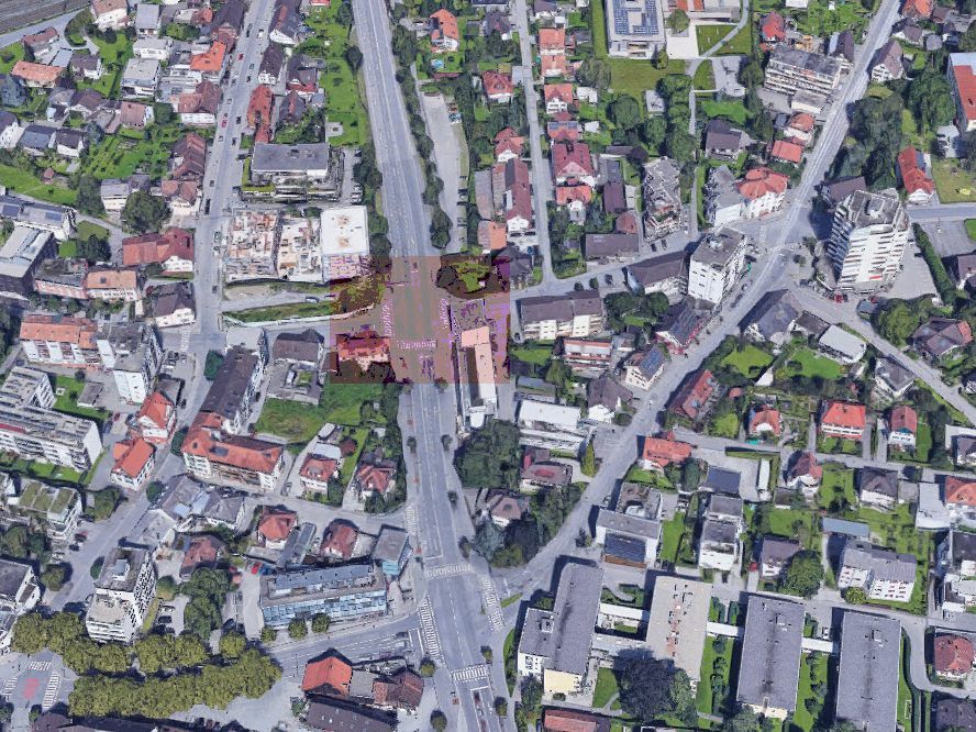 Unfall im Kreuzungsbereich