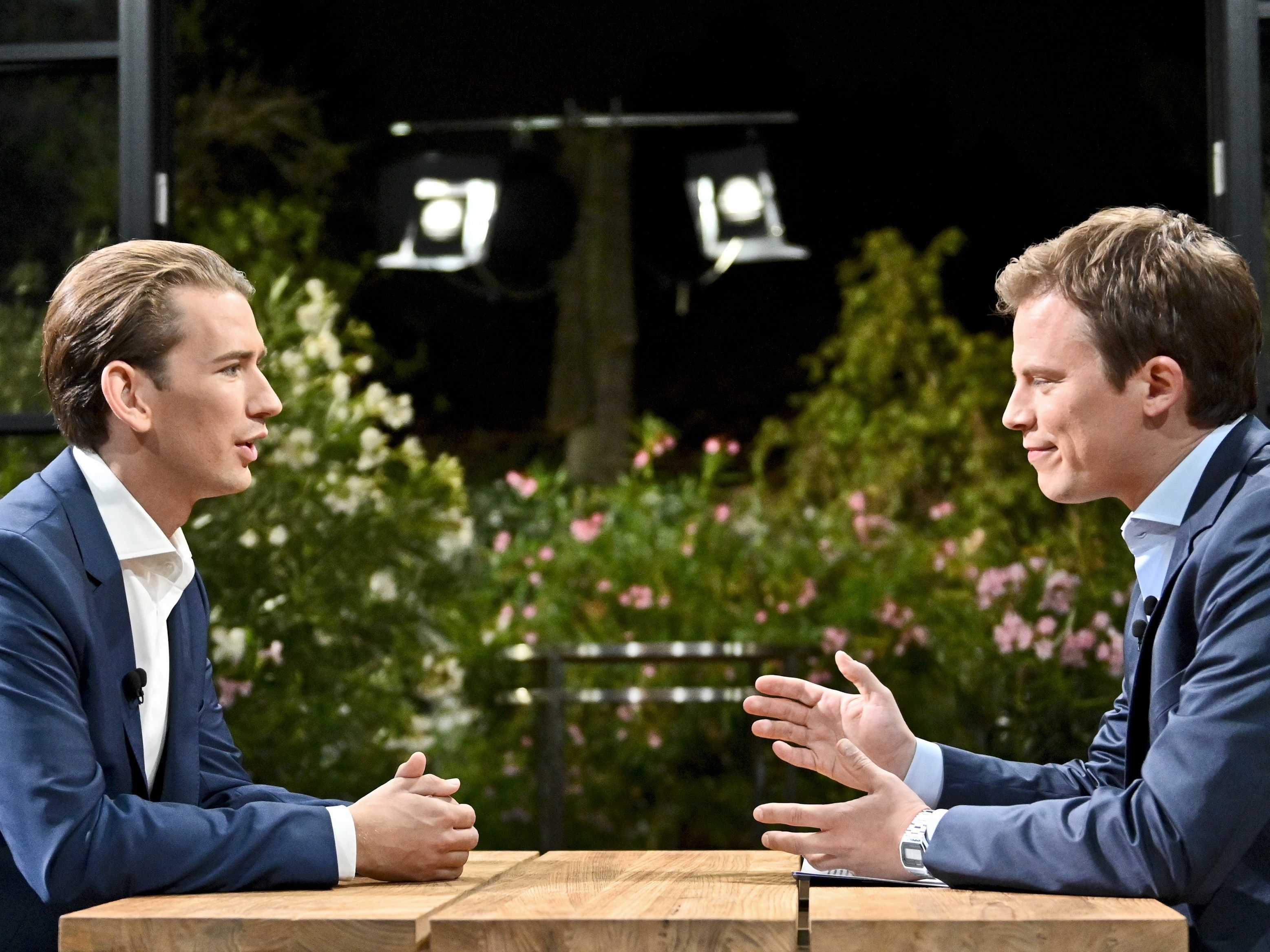 Im Vorjahr interviewte Tobias Pötzelsberger die Parteichefs. Im Vorjahr interviewte Tobias Pötzelsberger die Parteichefs.