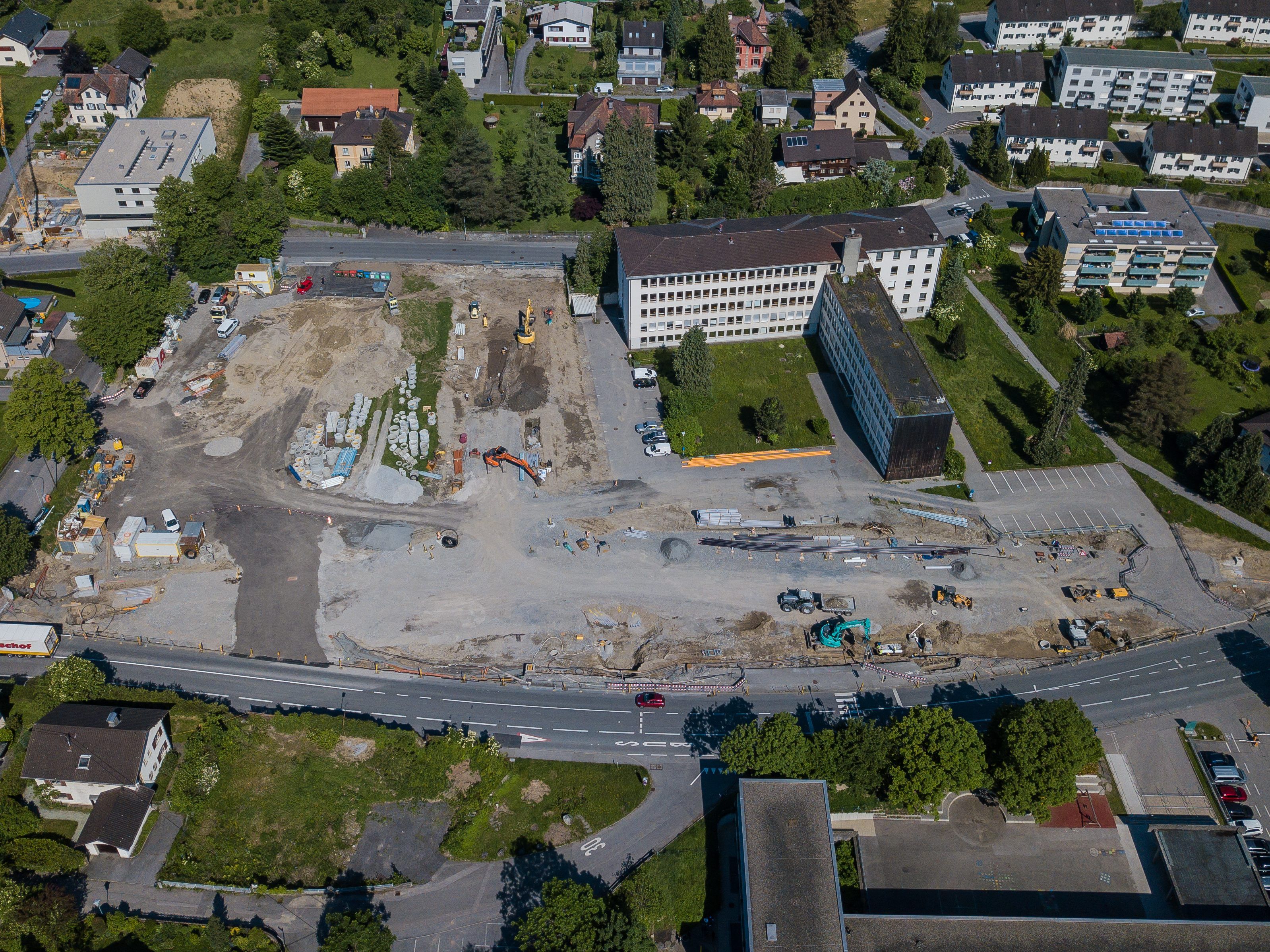 Eine der Baustellen für den geplanten Stadttunnel in Feldkirch Eine der Baustellen für den geplanten Stadttunnel in Feldkirch