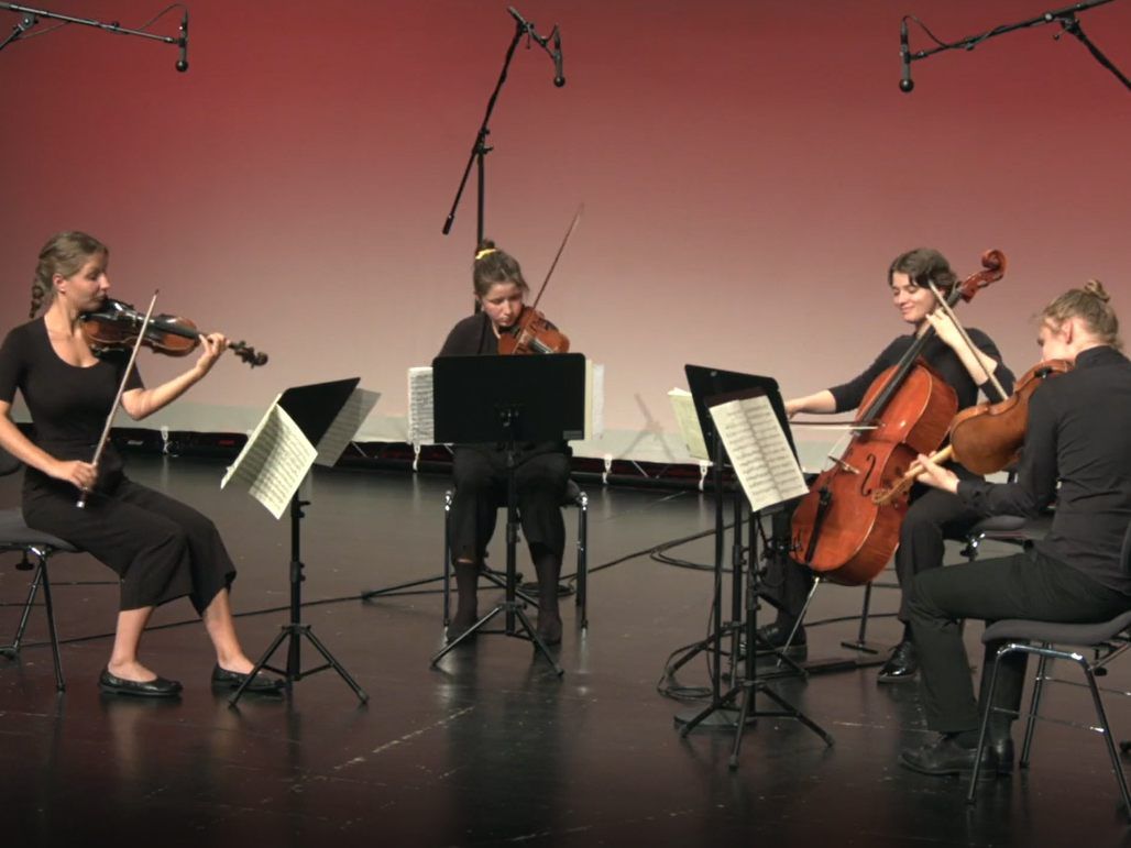 Das Fidelis Quartett spielte beim Konzert am Mittag.