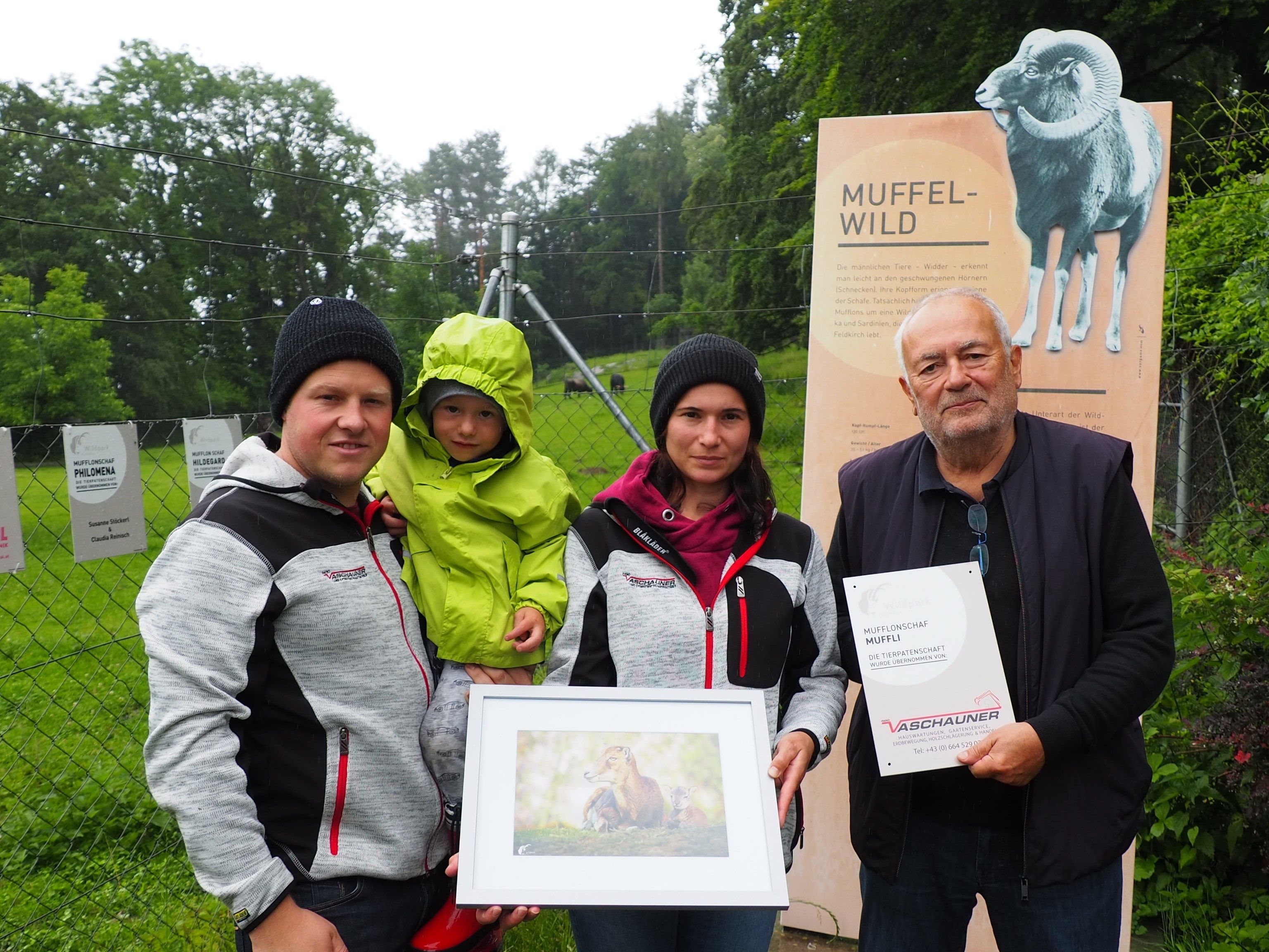 Vier neue Tierpaten für den Feldkircher Wildpark