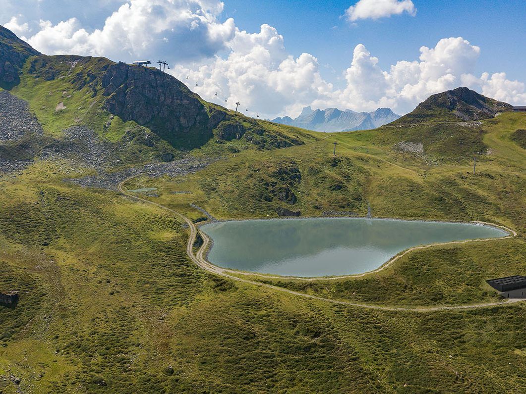 So hätte der geplante Speicherteich aussehen sollen