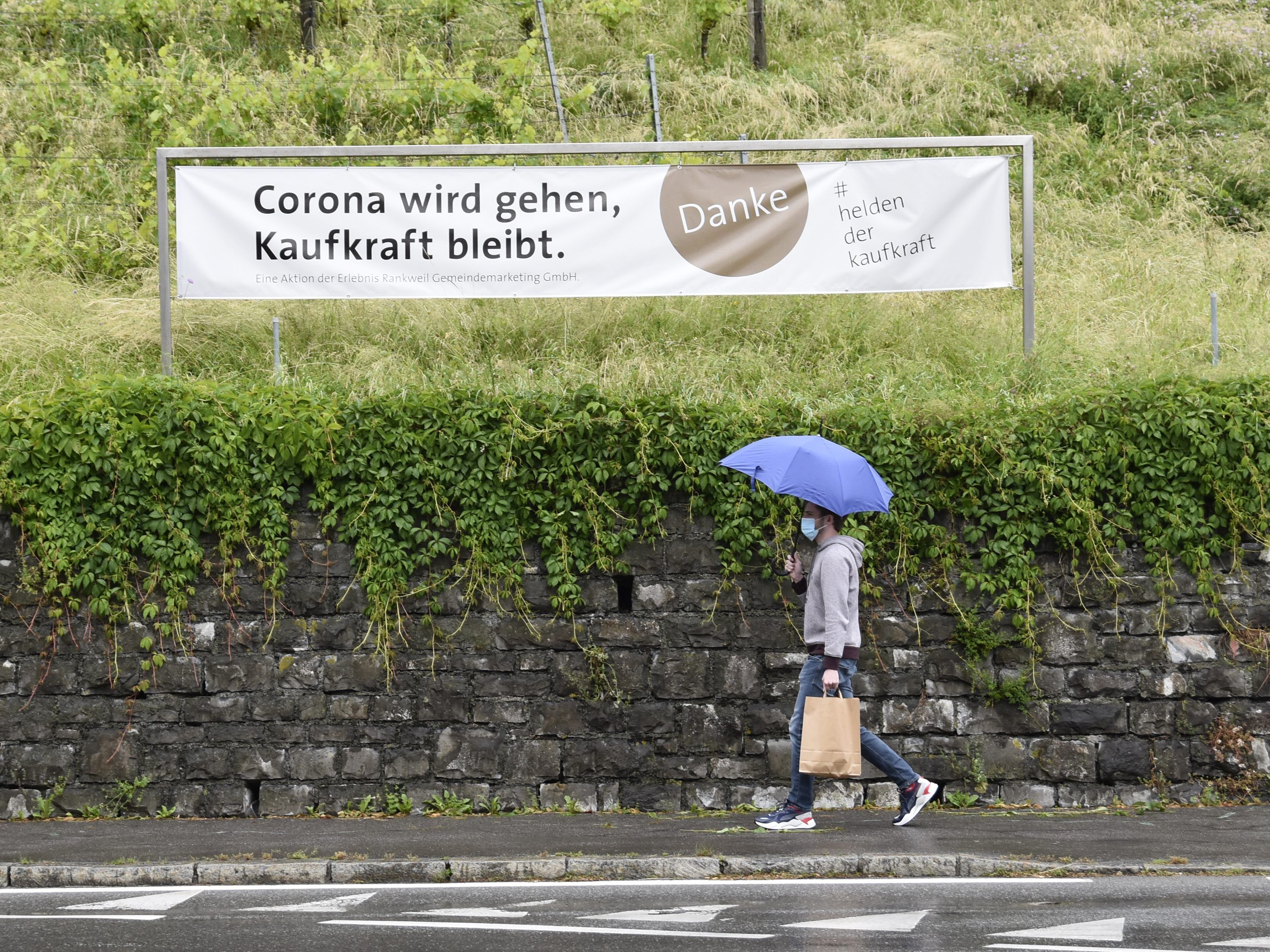 Transparent Werbekampagne Rankweil.