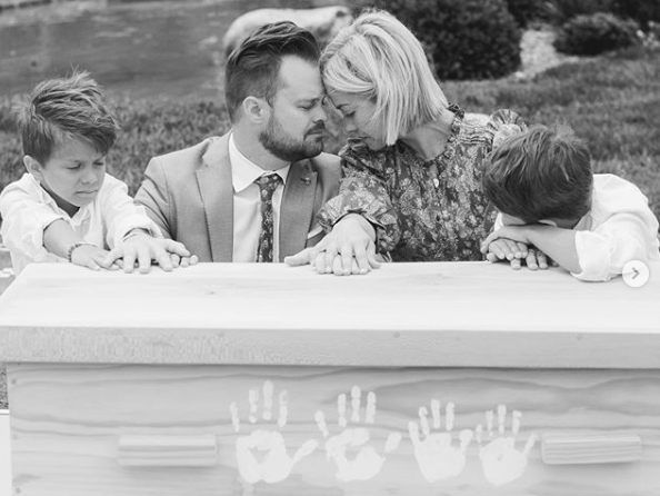 Familie Stock verabschiedete sich von ihrem jüngsten Mitglied.
