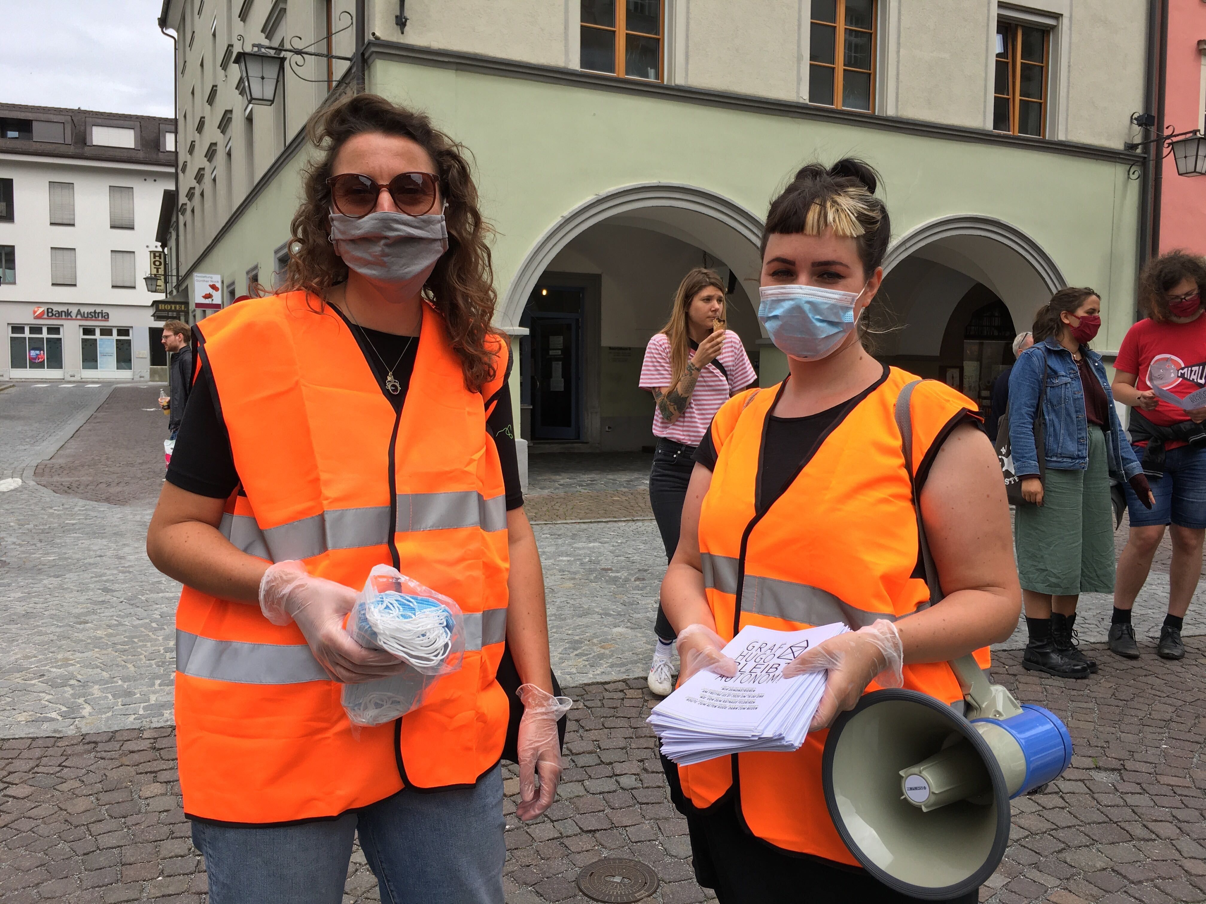 In Feldkirch wird am Freitagnachmittag für die Autonomie der Offenen Jugendarbeit demonstriert.