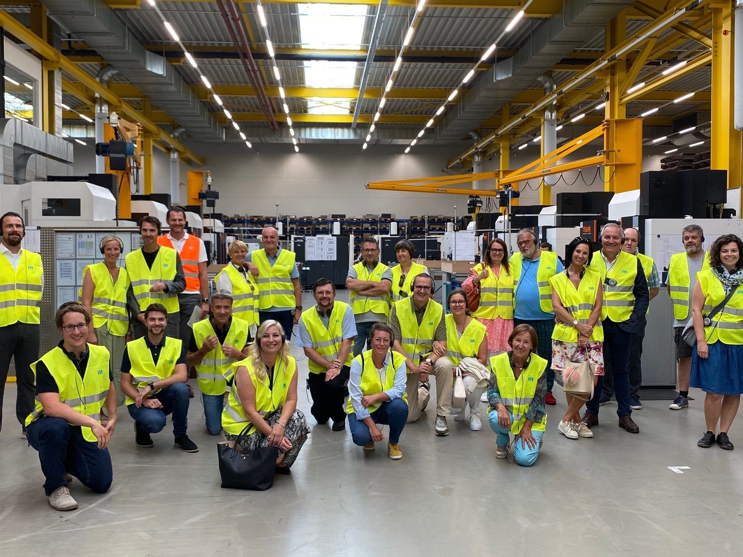 Die Tombola Gewinner des Gildenballes wurden exklusiv durch die riesigen Hallen der Firma Meusburger geführt.