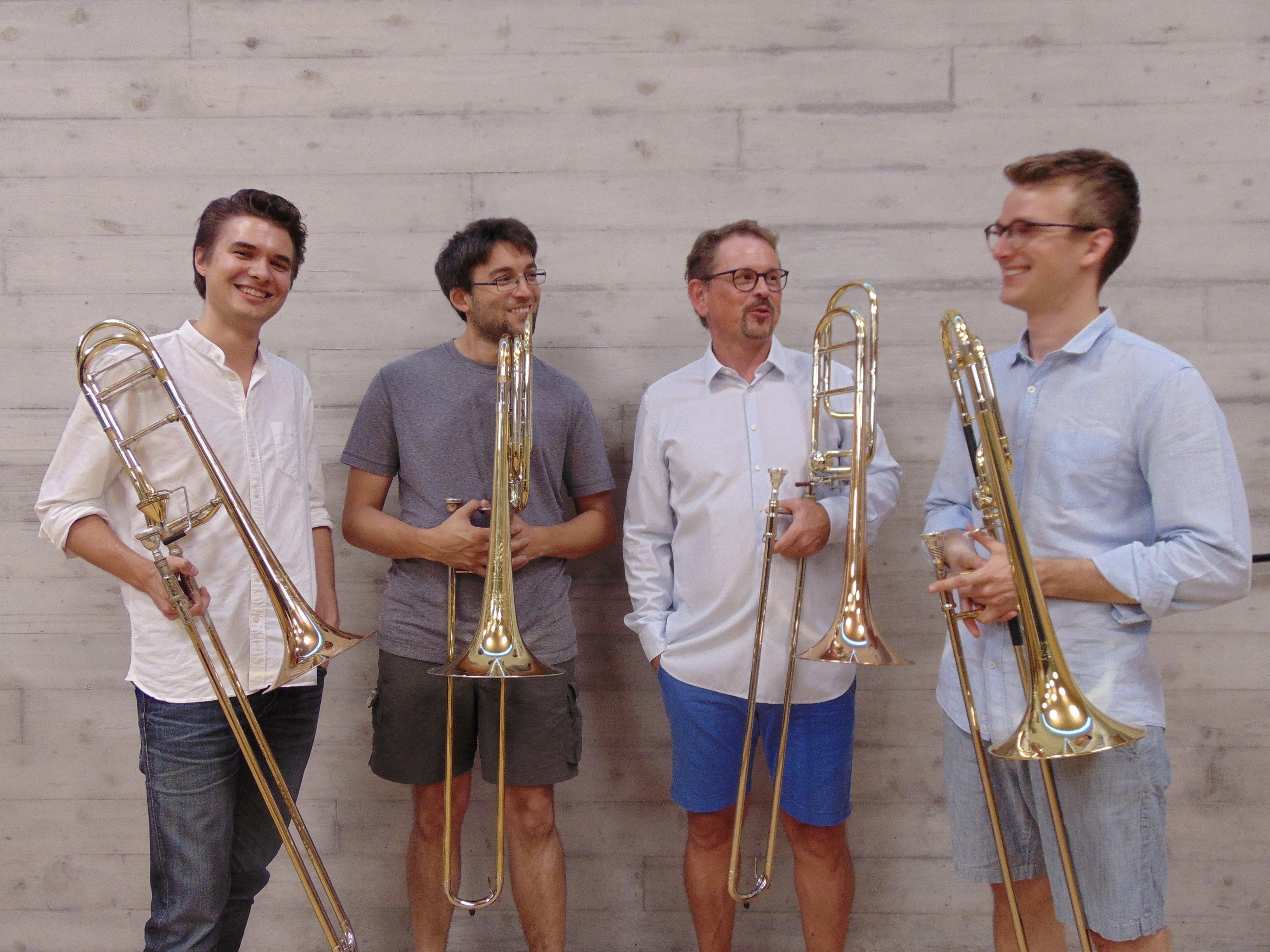 Das Tetrapol Posaunenquartett spielt am 1. August um 18.30 Uhr beim Haus Koblach auf Das Tetrapol Posaunenquartett spielt am 1. August um 18.30 Uhr beim Haus Koblach auf
