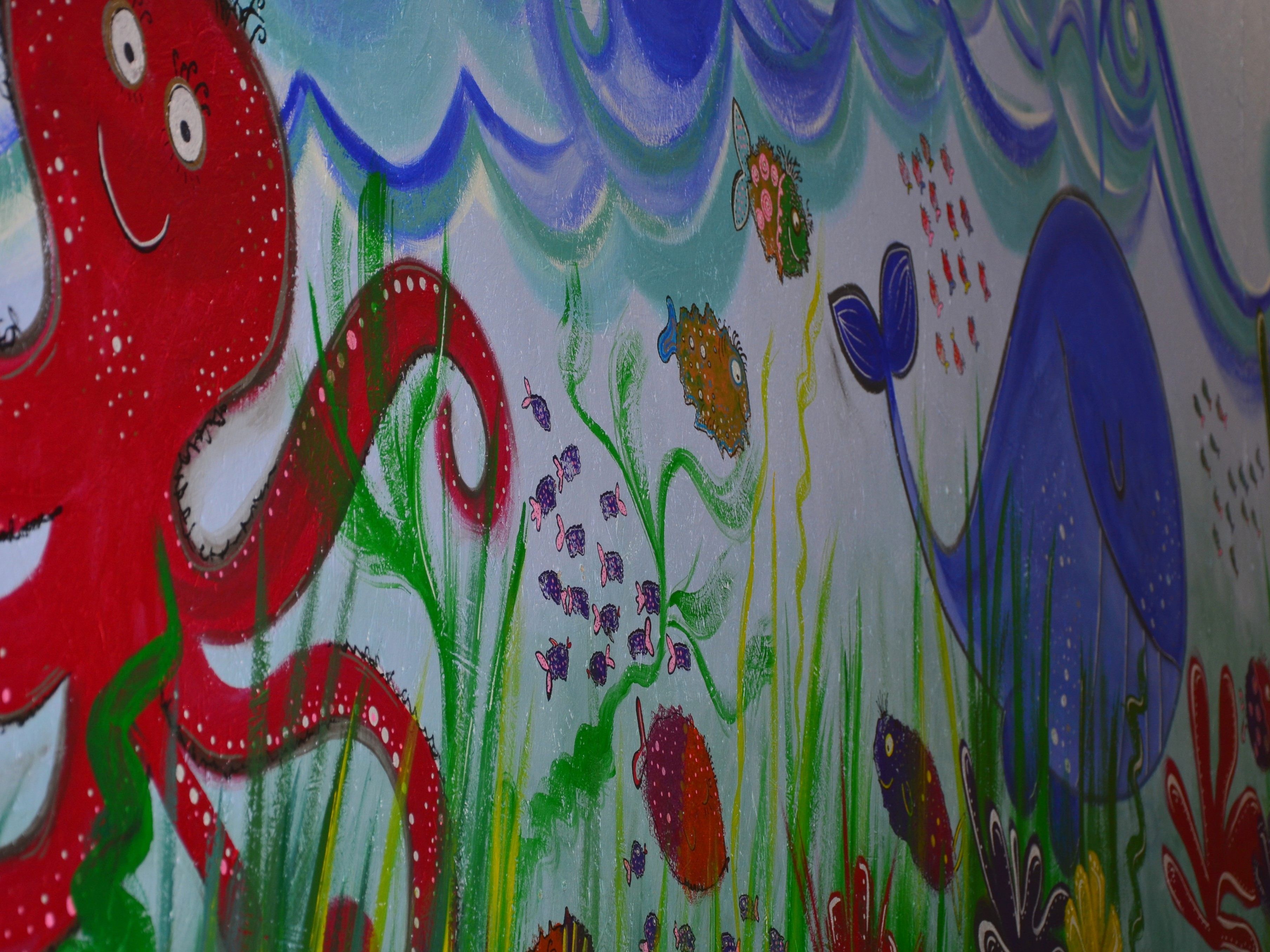 Malaktion im Kindergarten Muntlix