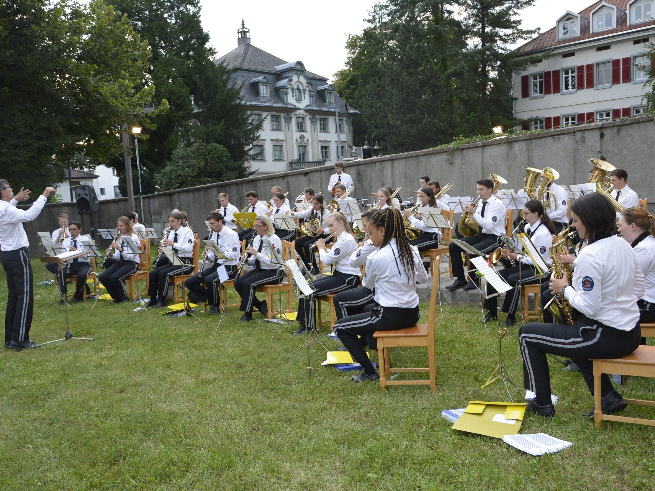 Die Stadtmusik Dornbirn spielte am Dienstagabend nach längerer Zwangspause groß auf. Die Stadtmusik Dornbirn spielte am Dienstagabend nach längerer Zwangspause groß auf.