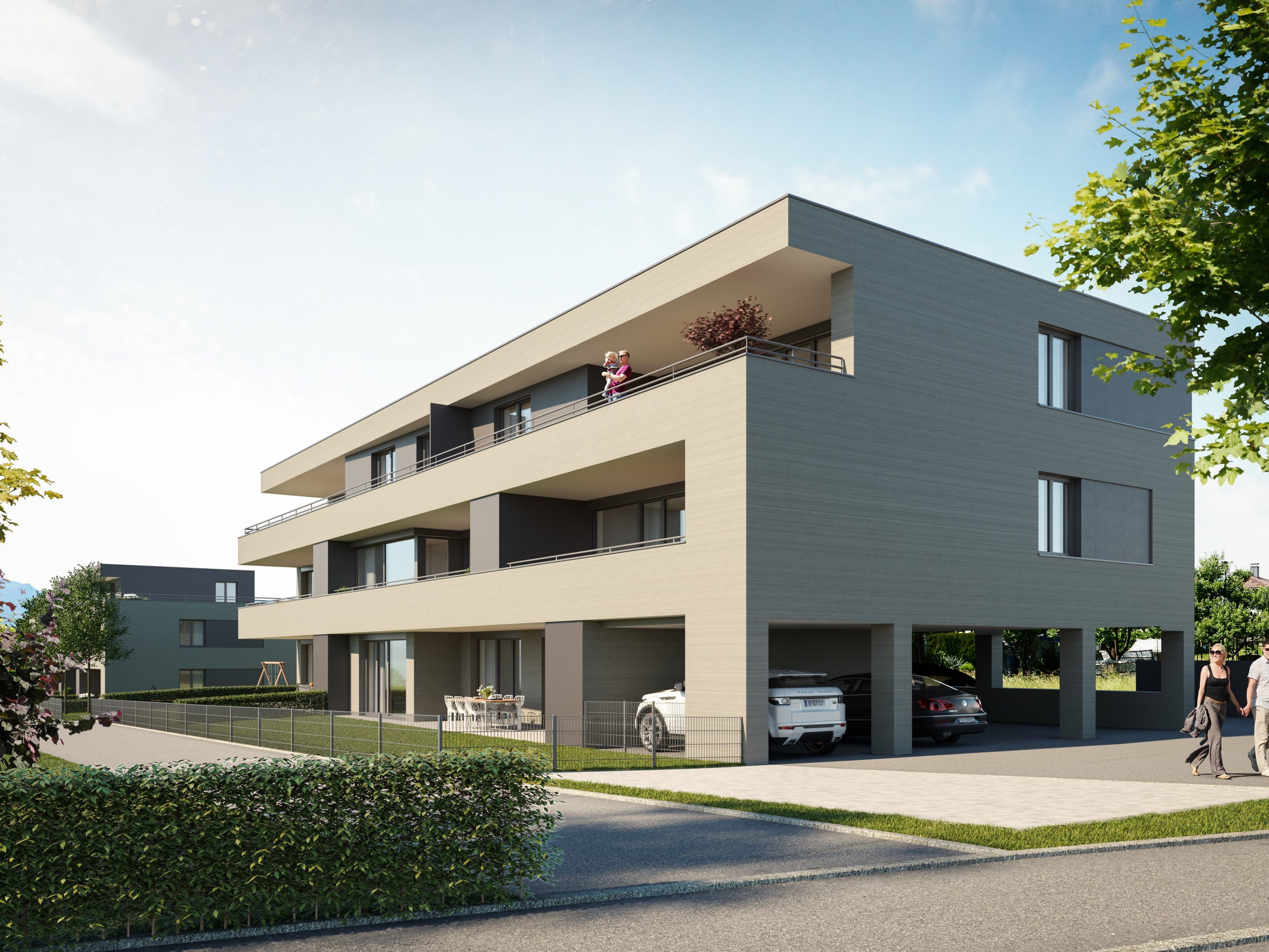 So sieht die neue Wohnanlage Vorderlandstraße bei der Fertigstellung aus So sieht die neue Wohnanlage Vorderlandstraße bei der Fertigstellung aus