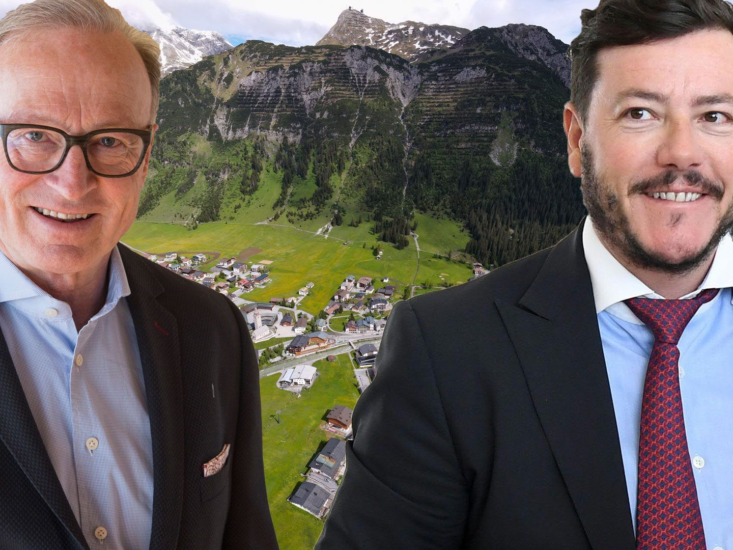 Bürgermeister Muxel (links) und Investor René Benko.