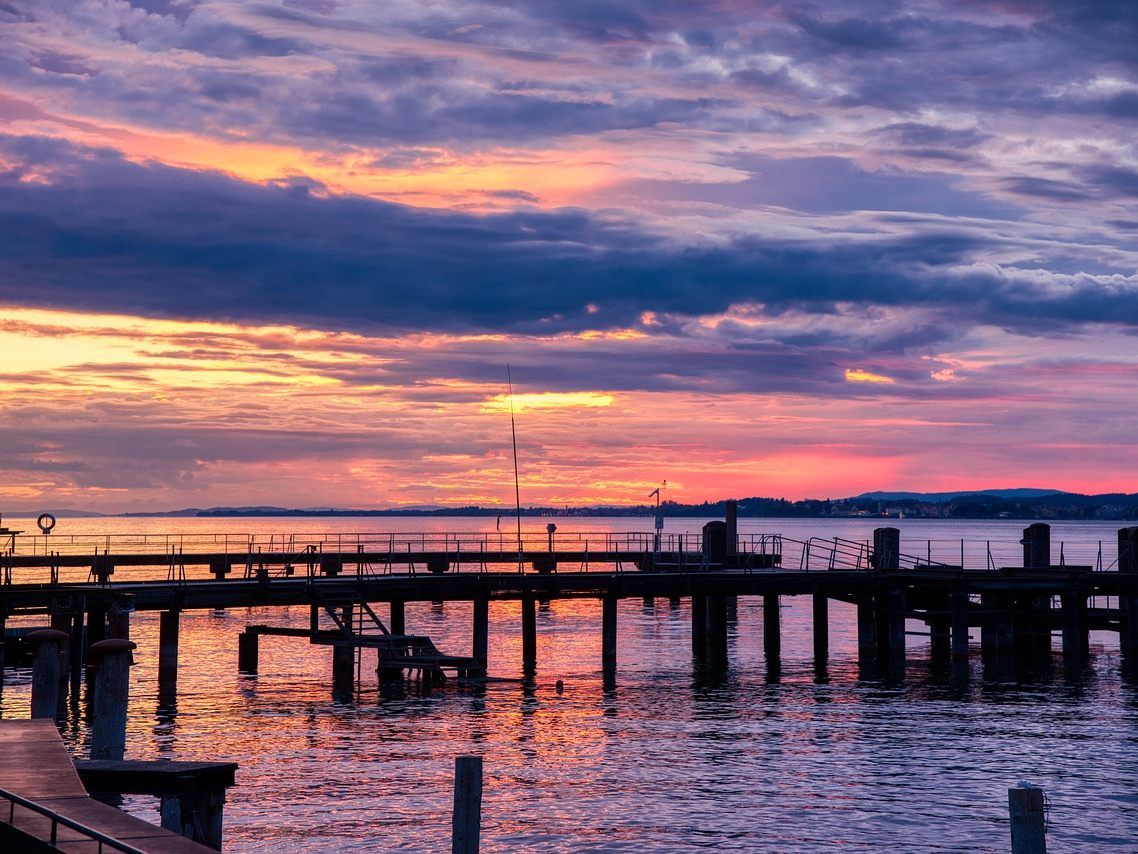 Der wunderschöne Bodensee bei Bregenz