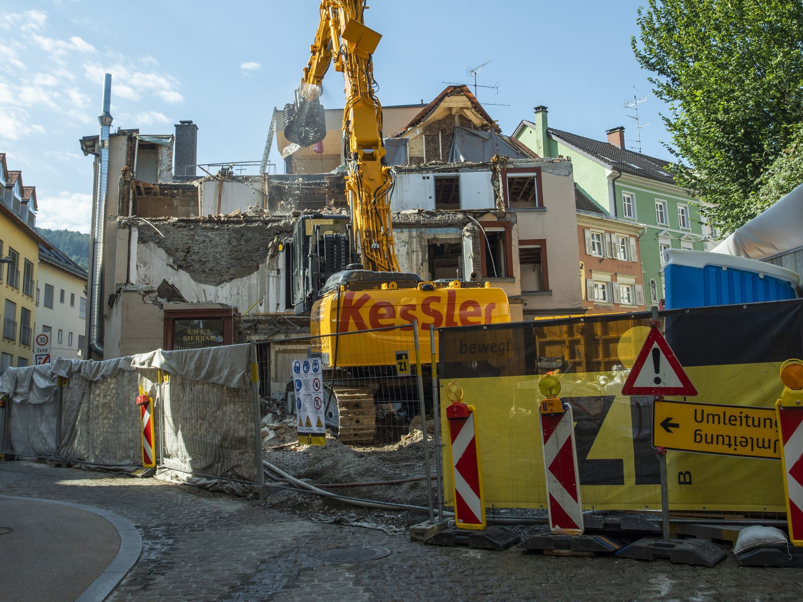 Die Kirchstraße muss im Baustellenbereich gesperrt werden