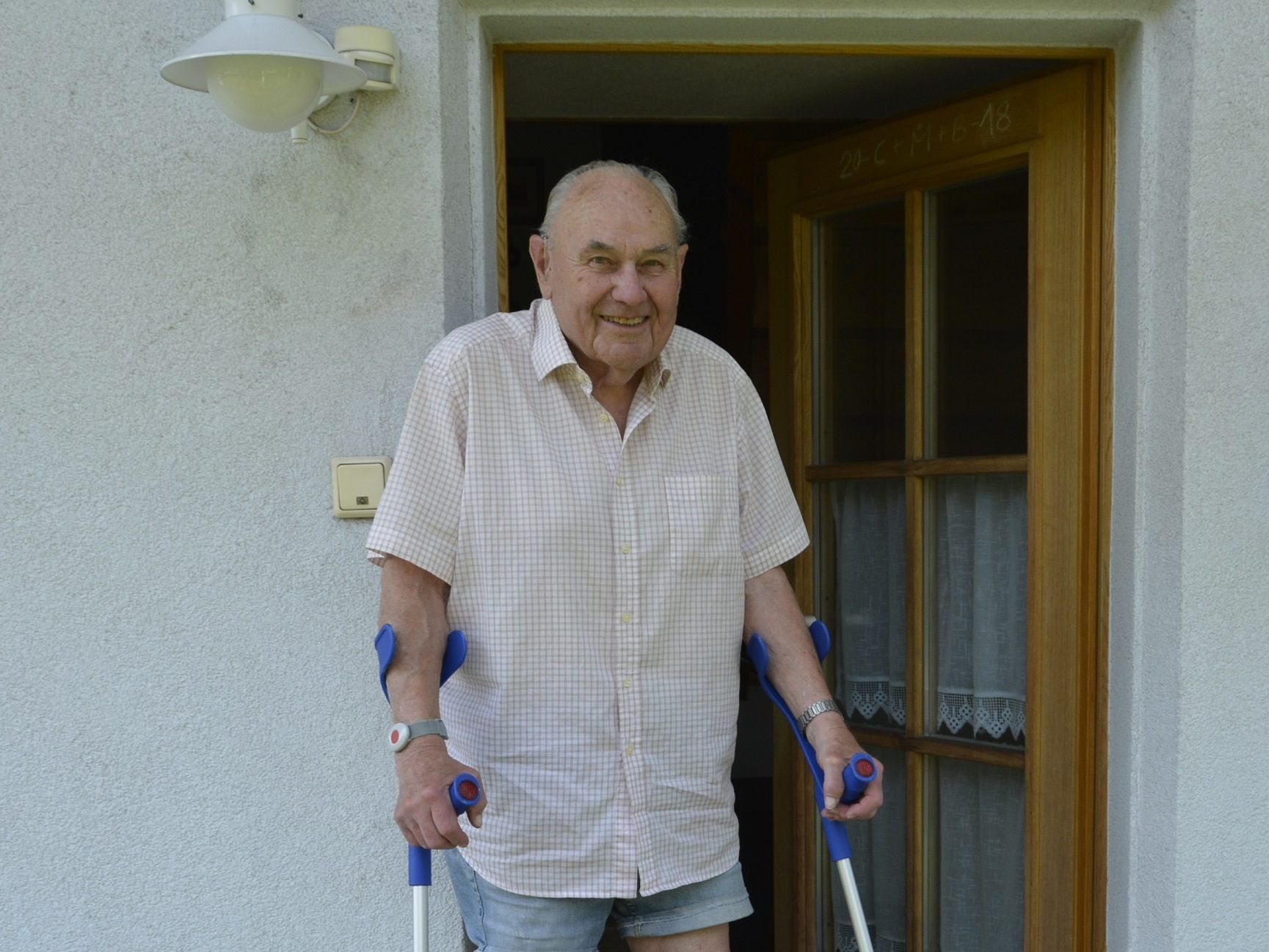 Im hohen Alter von 90 Jahren erinnert sich Hubert Spiegel gerne an die vielen Gipfelerlebnisse am Staufen.