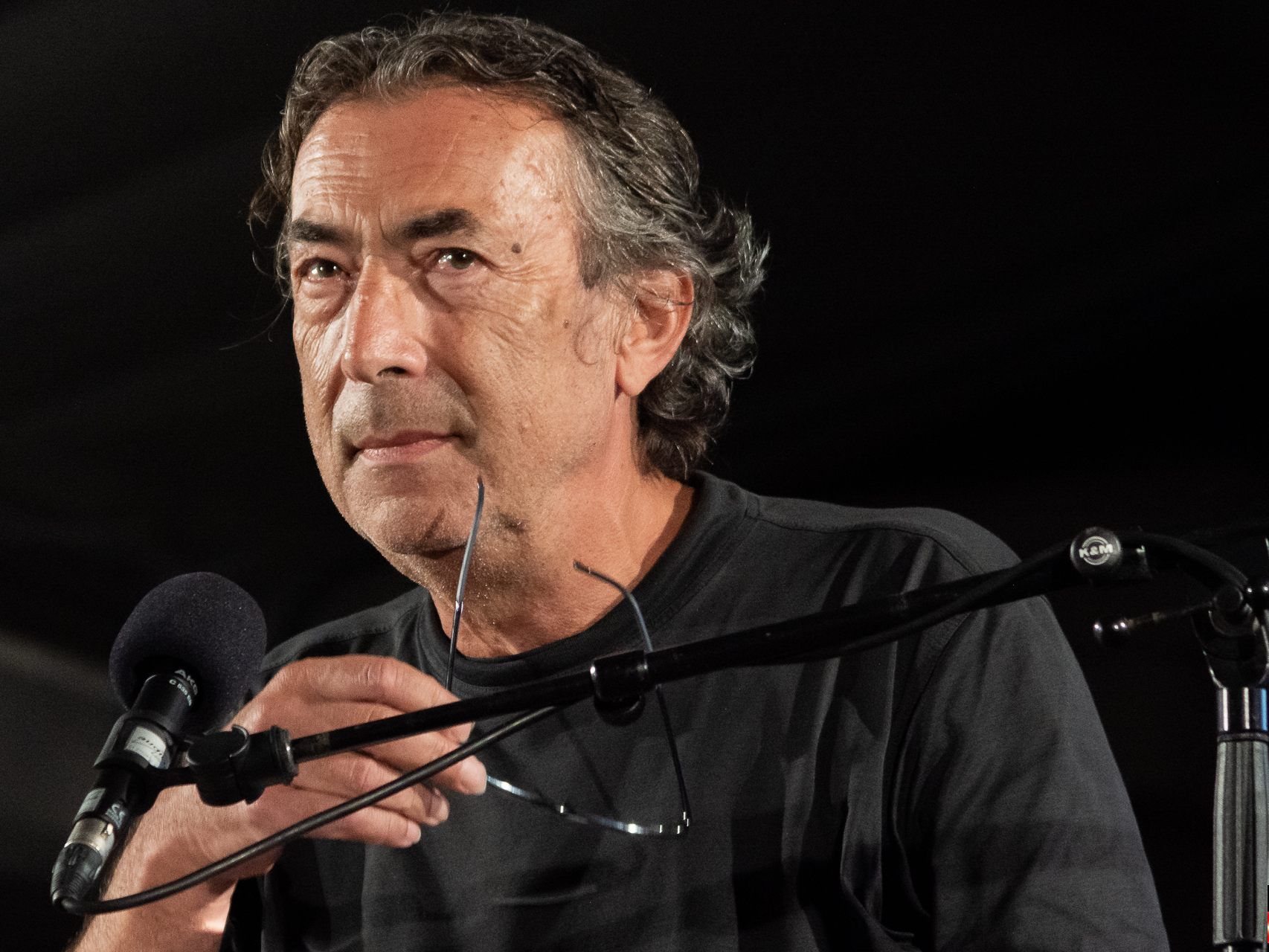 Literaturfestival O-Töne - Hubert Achleitner Buchpräsentation - flüchtig - im MQ - Wien 13.08.2020