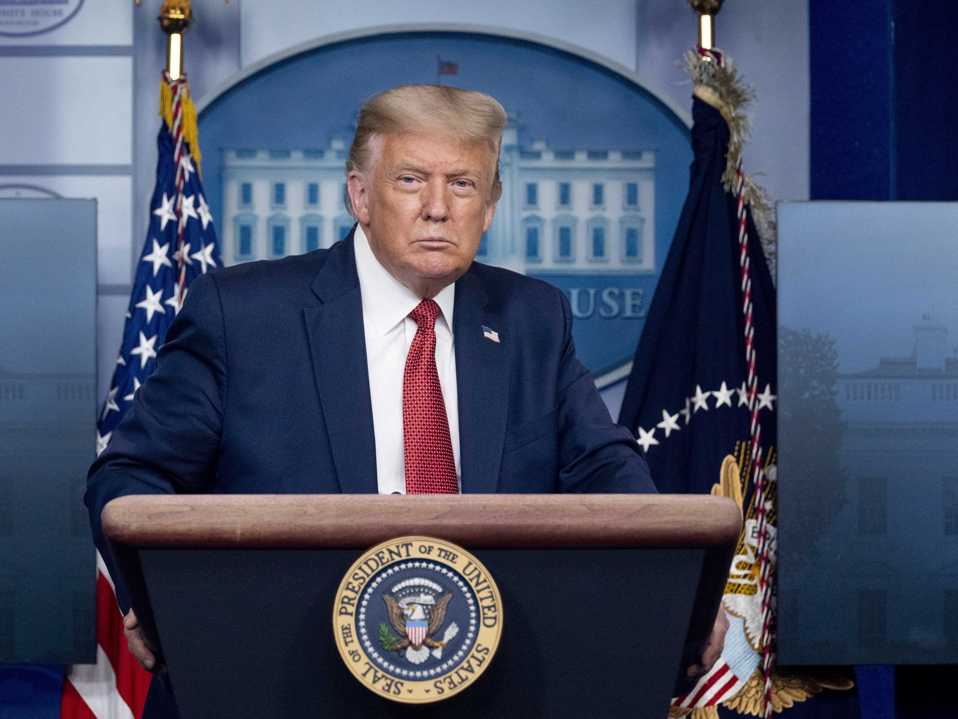 US-Präsident Donald Trump verwechselte den Ersten mit dem Zweiten Weltkrieg. Auch den Ausbruchszeitpunkt der Spanischen Grippe brachte er durcheinander.