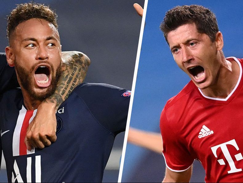 Die Tormaschinen Neymar und Lewandowski Die Tormaschinen Neymar und Lewandowski