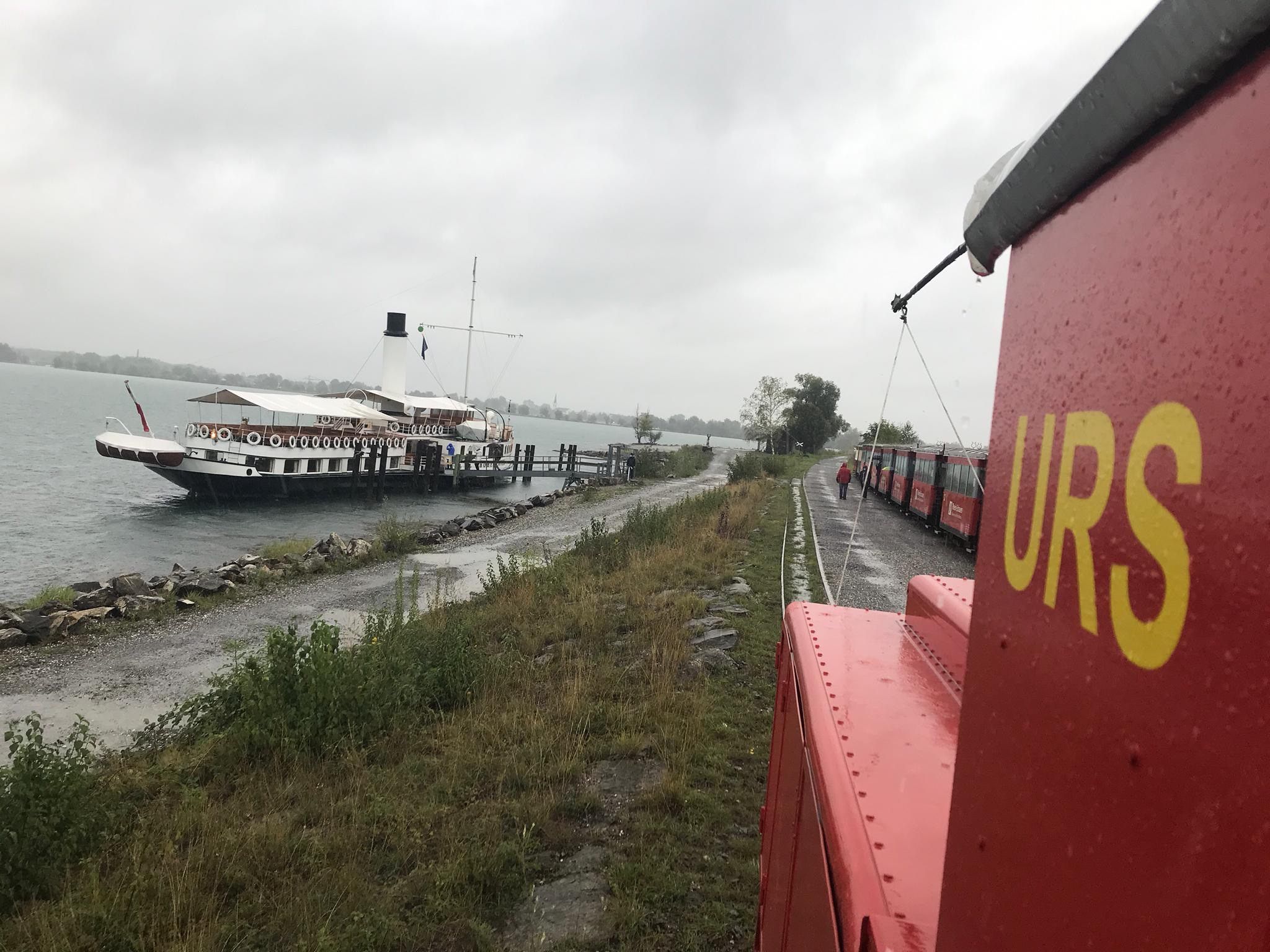 Mit der Elektrolokomotive „Urs“ ging es am Wochenende zur Schaufelraddampfer Hohentwiel Mit der Elektrolokomotive „Urs“ ging es am Wochenende zur Schaufelraddampfer Hohentwiel
