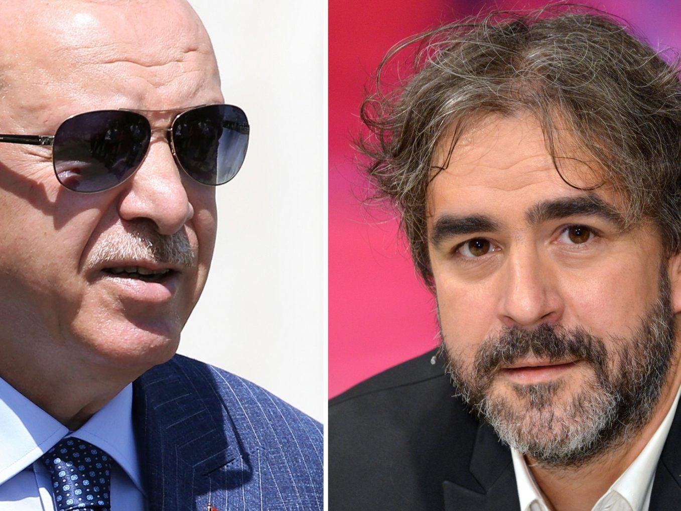 Präsident Erdogan und Deniz Yücel.