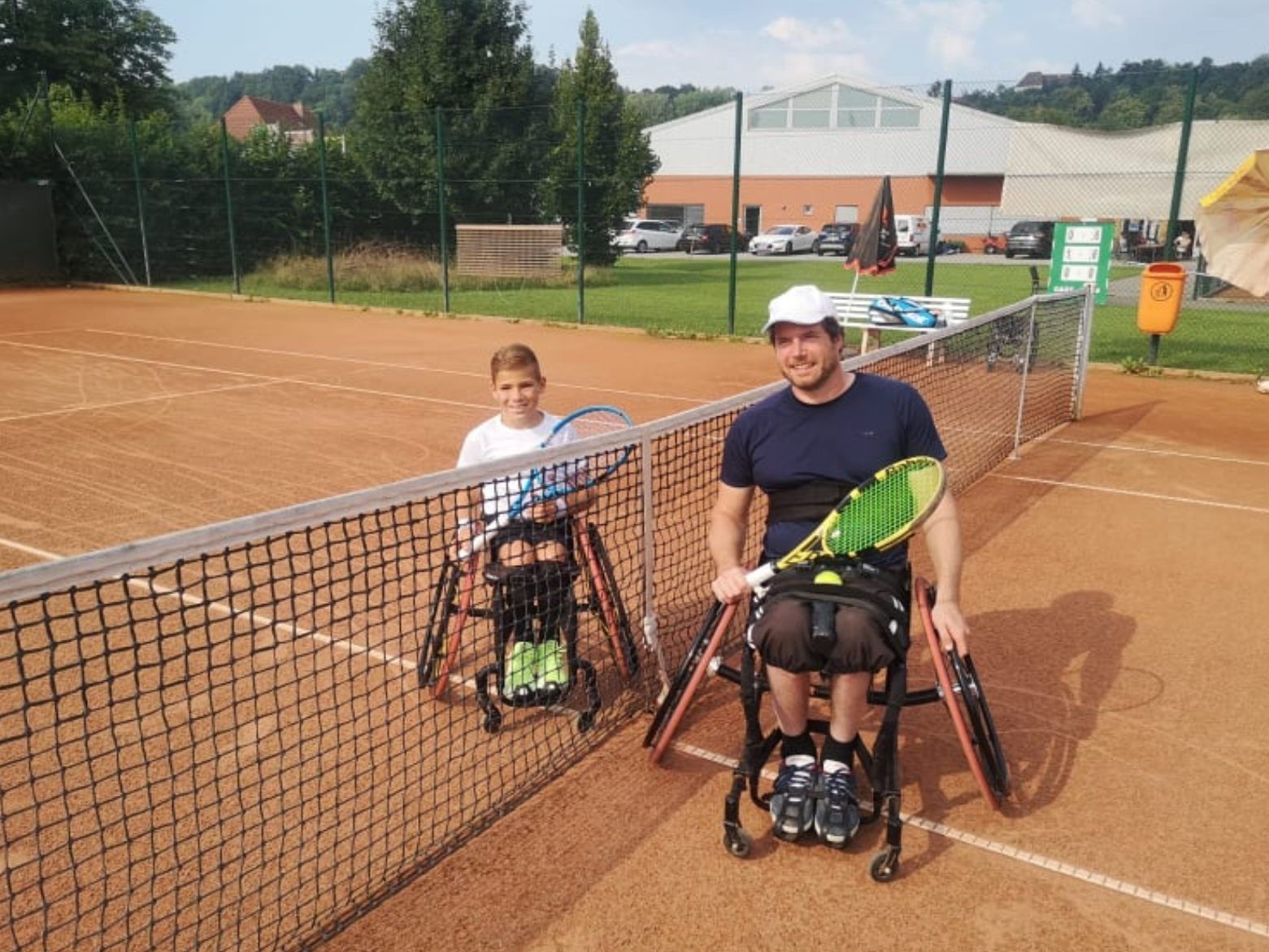 Maxi Taucher mit Endspielgegner Wolfdietrich Fritz