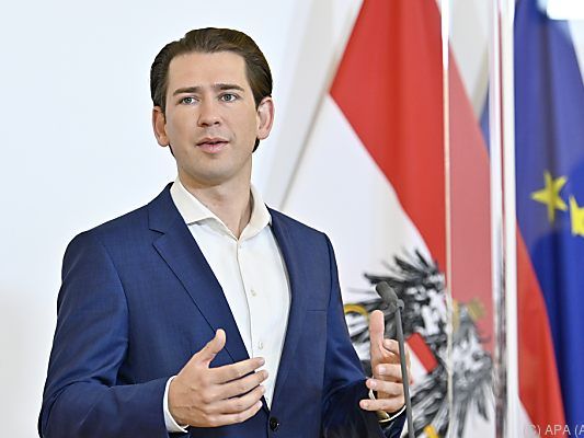 Bundeskanzler Kurz mit Appell an Bevölkerung Bundeskanzler Kurz mit Appell an Bevölkerung