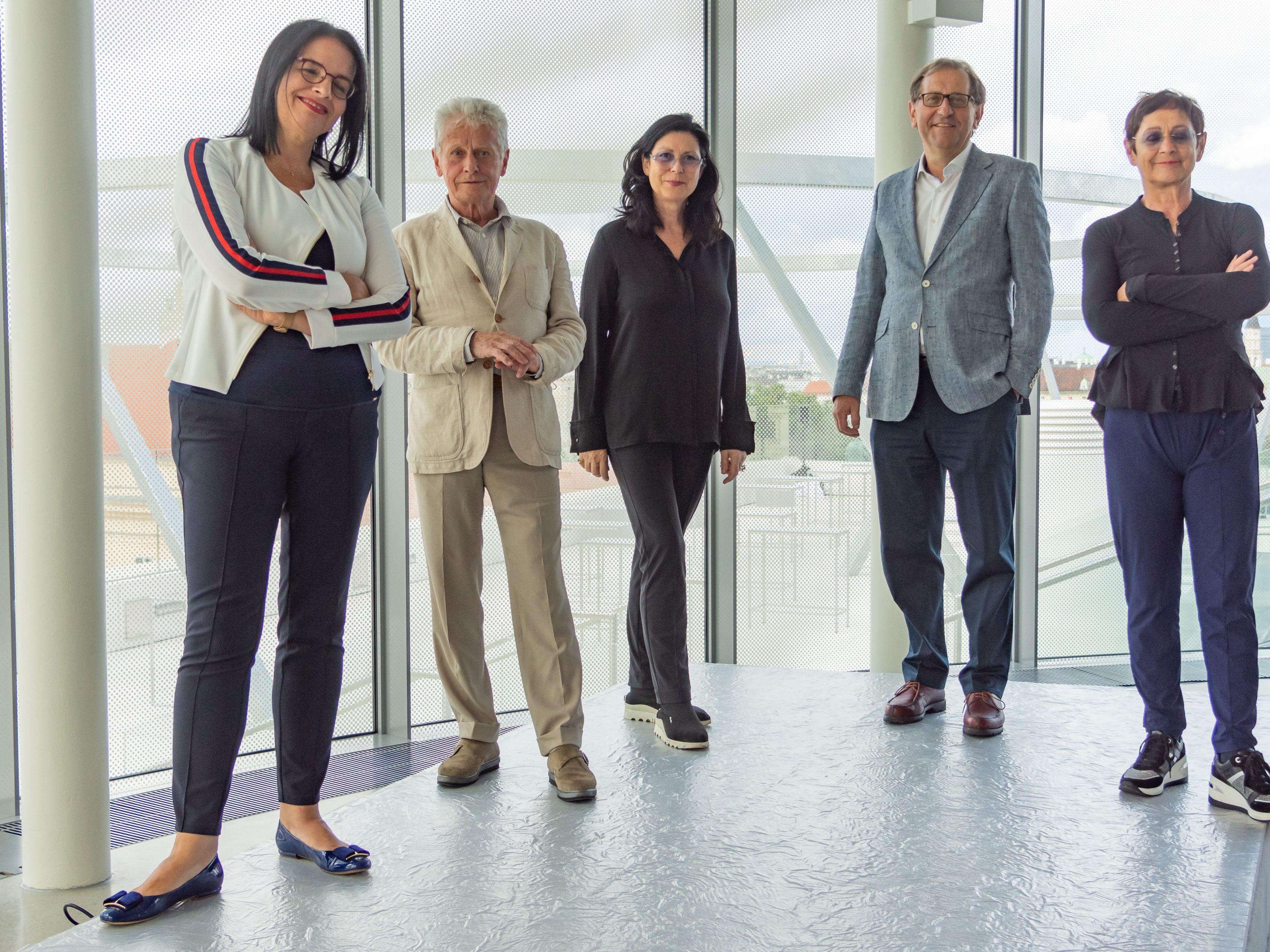 Staatssekretärin für Kunst und Kultur, Andrea Mayer Begehung der „Libelle“ im MuseumsQuartier -Wien - 01.09.2020
