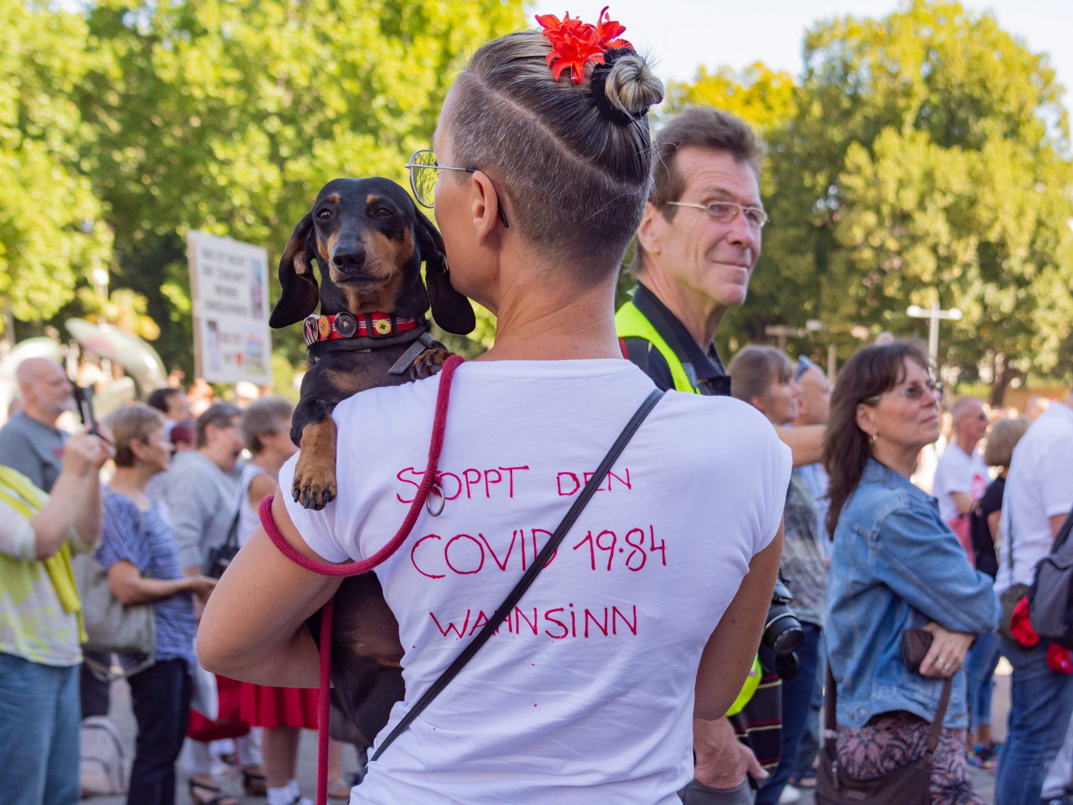 Demonstration gegen die Coronamaßnahmen - Resselpark - Karlsplatz - 05.09.2020