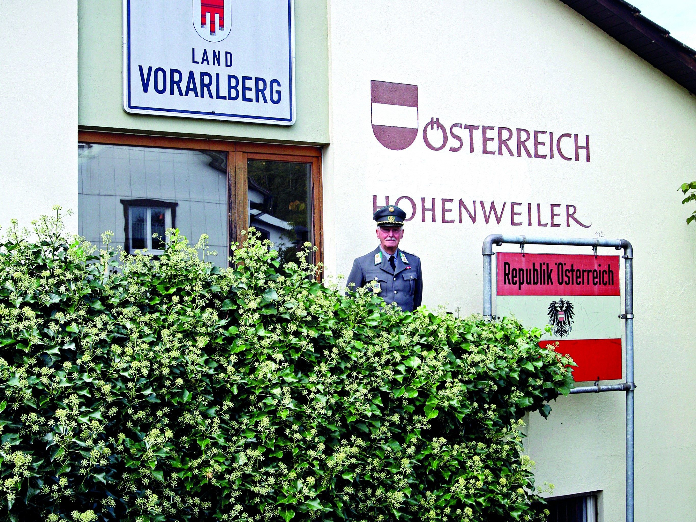 Die Grenze in Hohenweiler