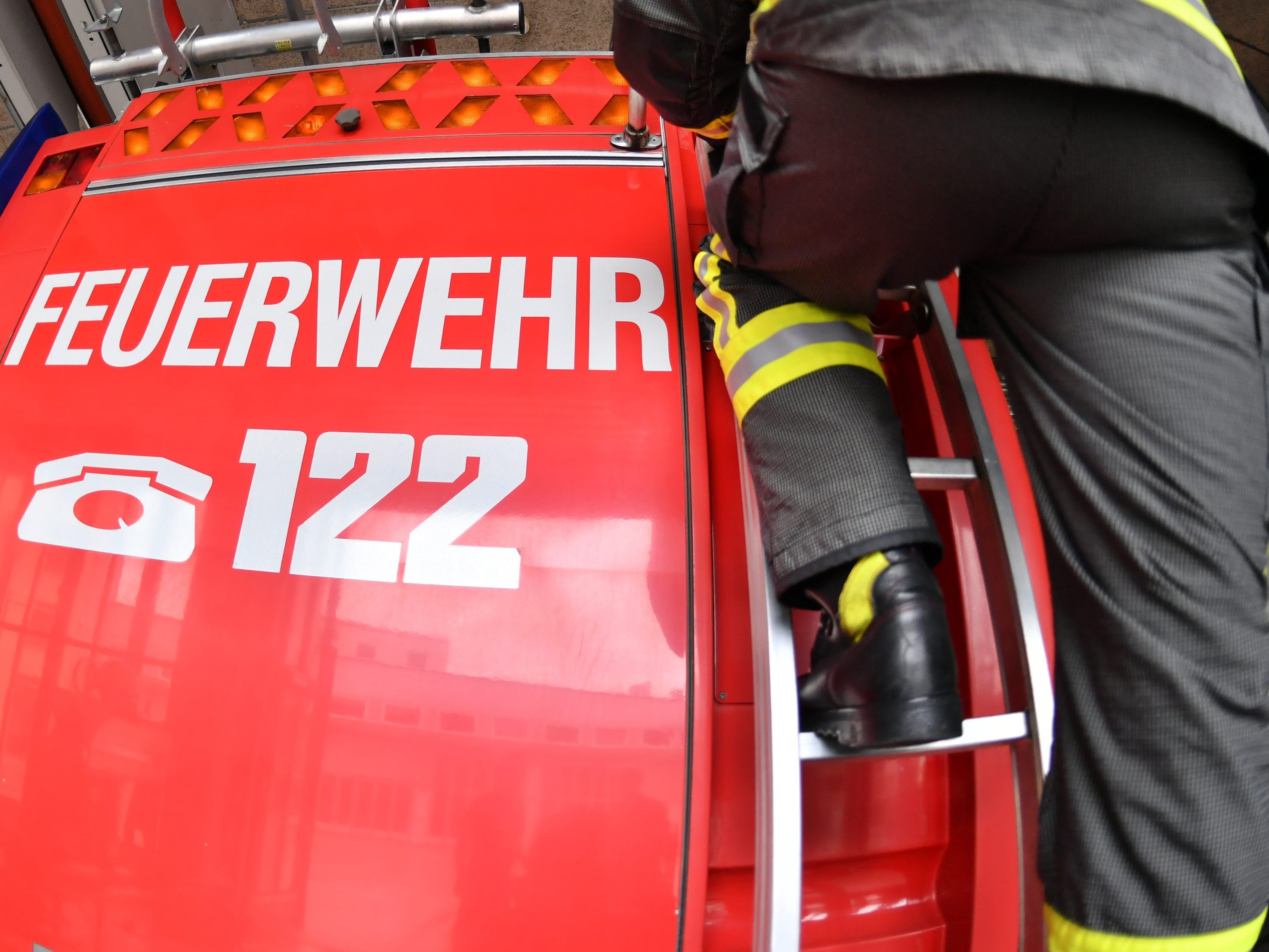 Brand in einem Imbissstand in Bludesch