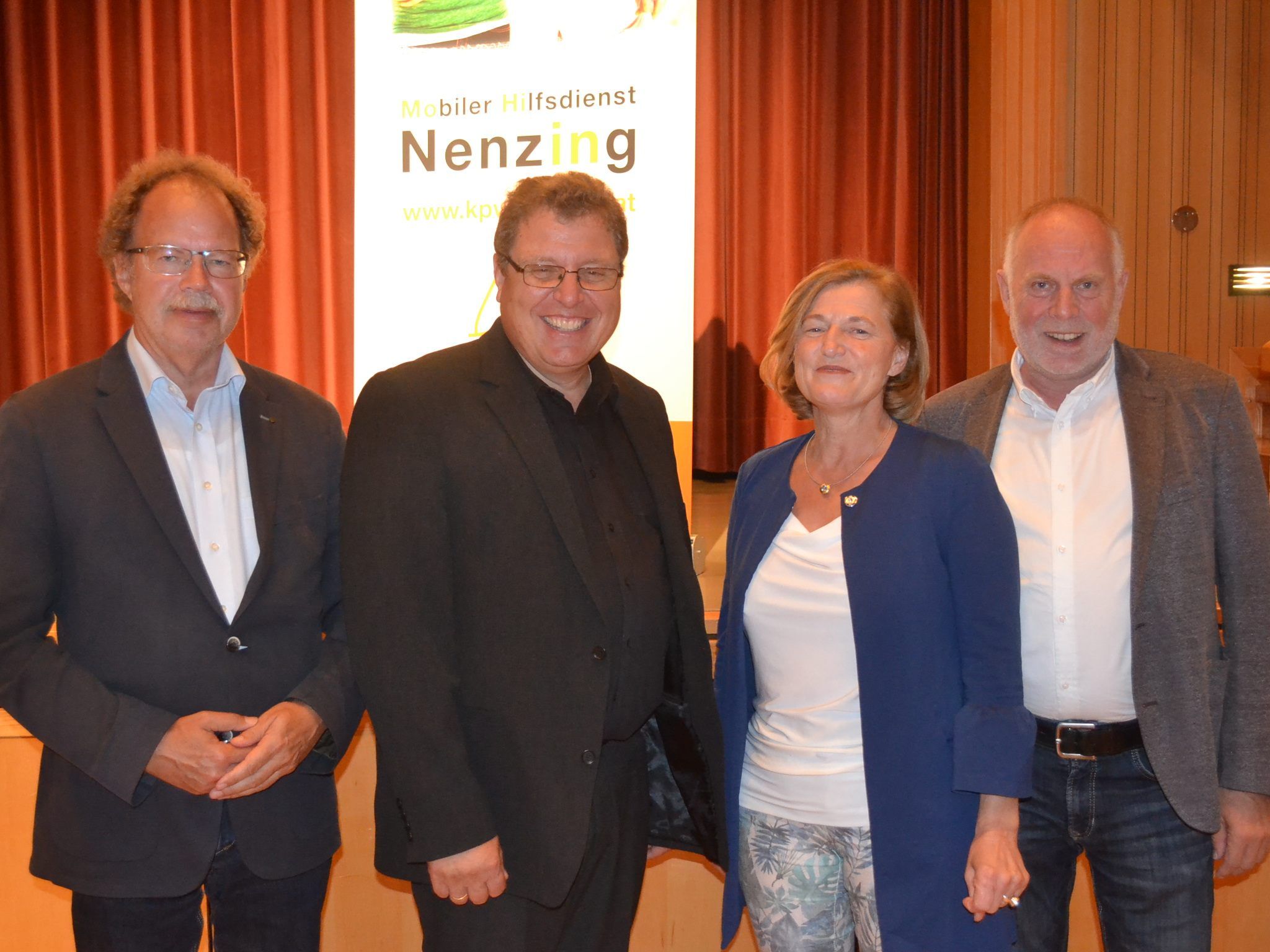 Bgm. Florian Kasseroler, Angela Jäger (Hauskrankenpflege Vorarlberg), Obmann Frank Stecher und Wolfgang Rothmund (Hauskrankenpflege Vorarlberg). Bgm. Florian Kasseroler, Angela Jäger (Hauskrankenpflege Vorarlberg), Obmann Frank Stecher und Wolfgang Rothmund (Hauskrankenpflege Vorarlberg).