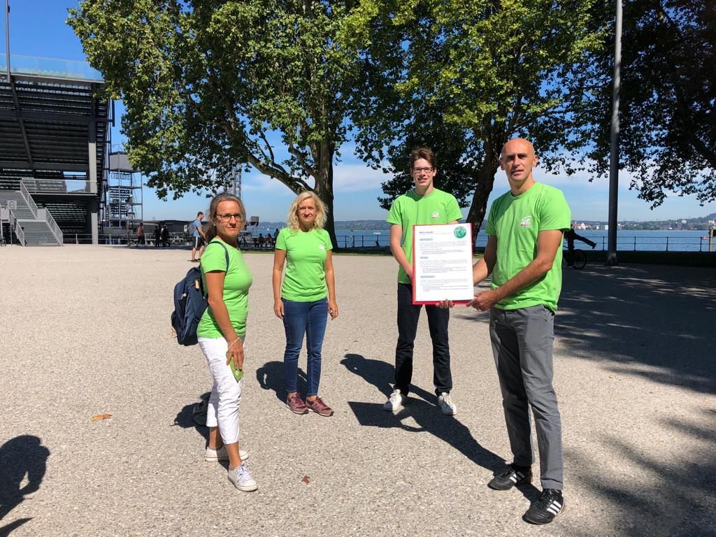 v.l.n.r.: Michaela Anwander, Iris Scheibler, Matthias Thoma und Paul Stampfl