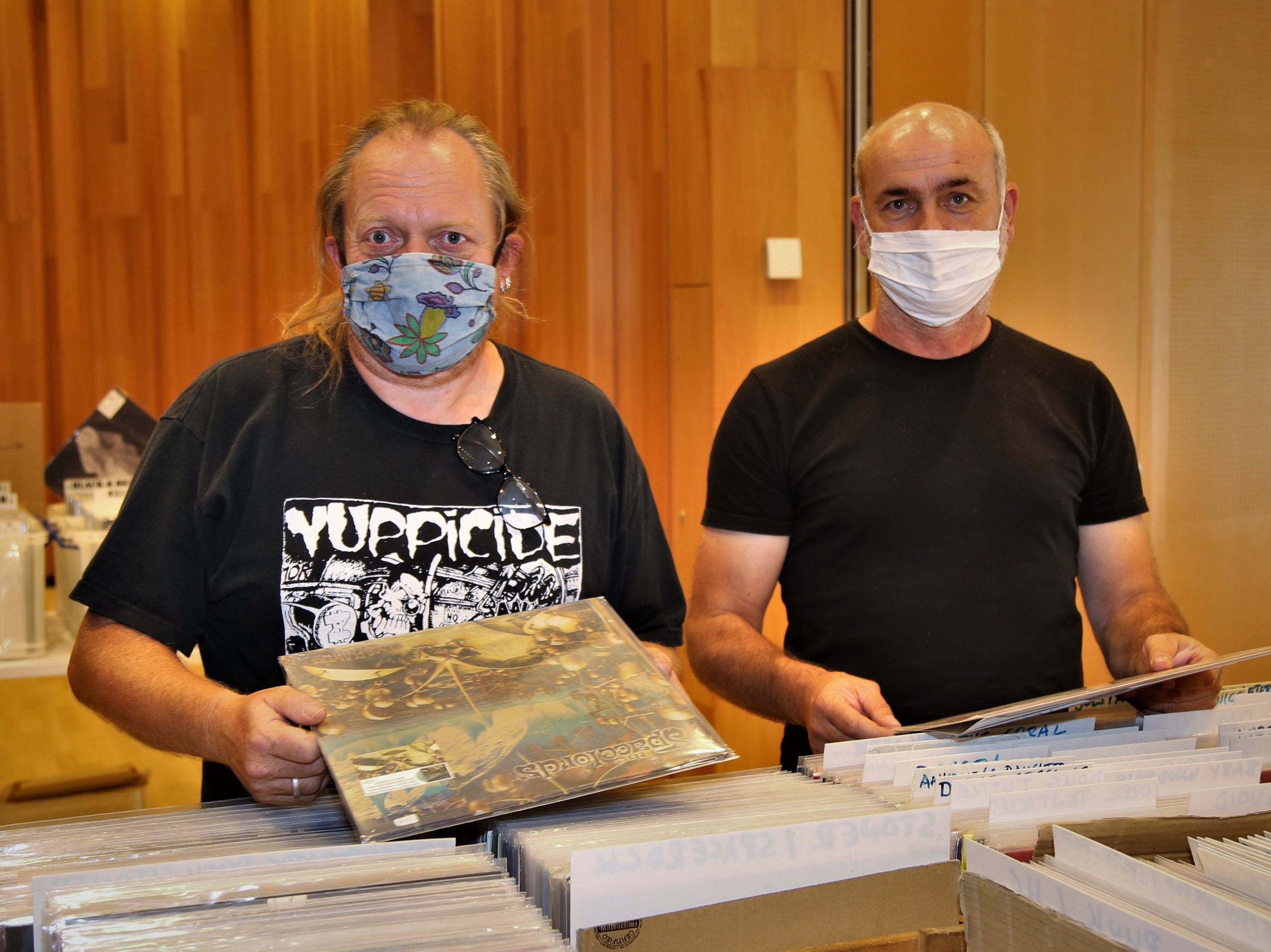 Bernd und Jürgen - Aussteller im Montforthaus.