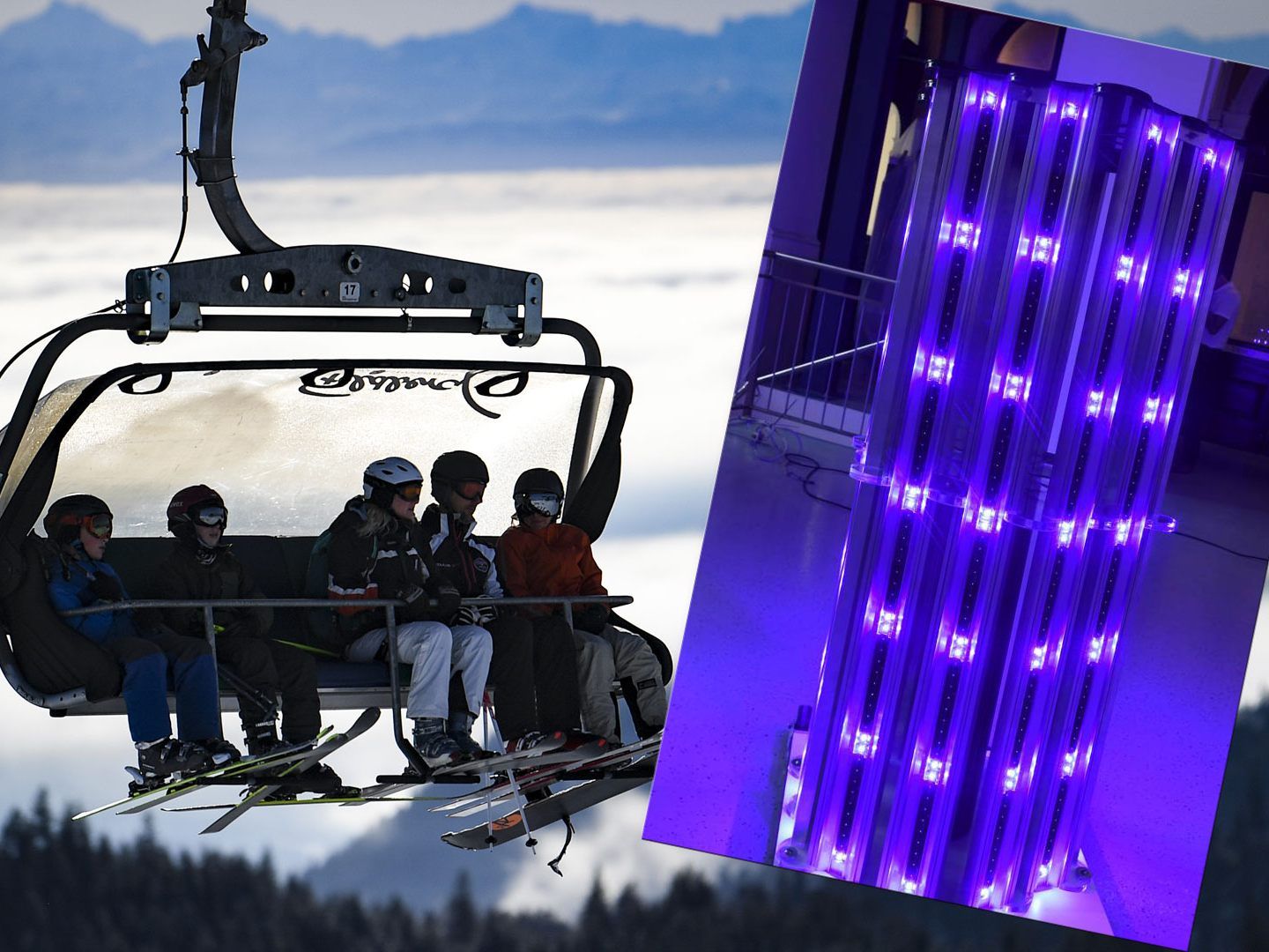 Ein UV-Startup bringt die Rettung für die Ski-Saison. Ein UV-Startup bringt die Rettung für die Ski-Saison.