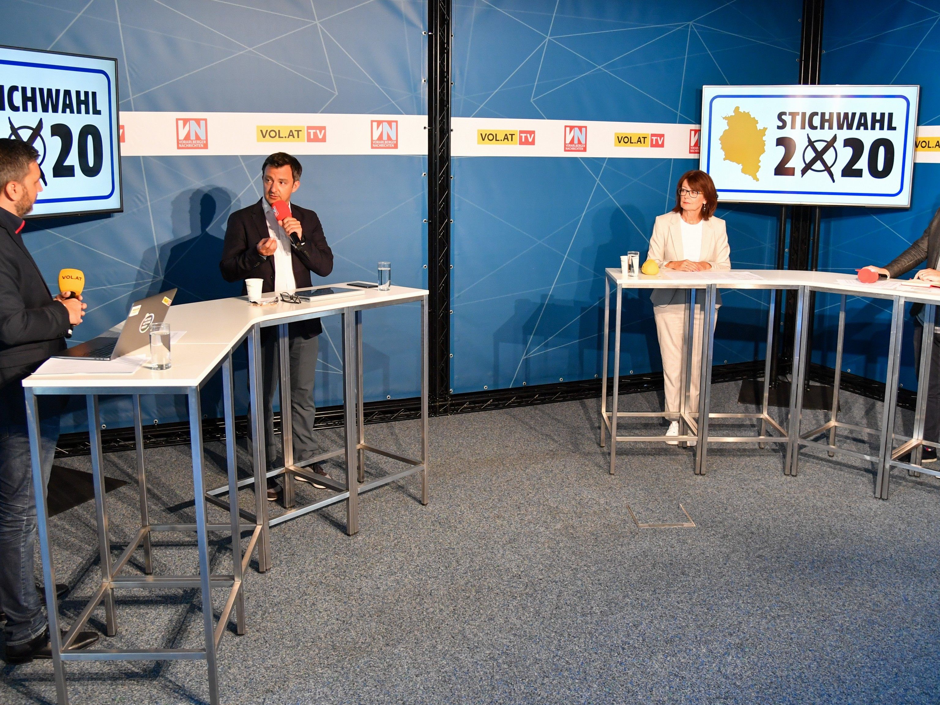 Wahlduell zwischen Martin Staudinger und Eva Maria Mair.