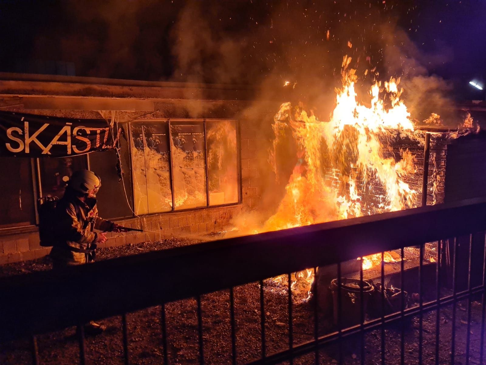 Nächtlicher Einsatz für die Feuerwehr Hohenems.