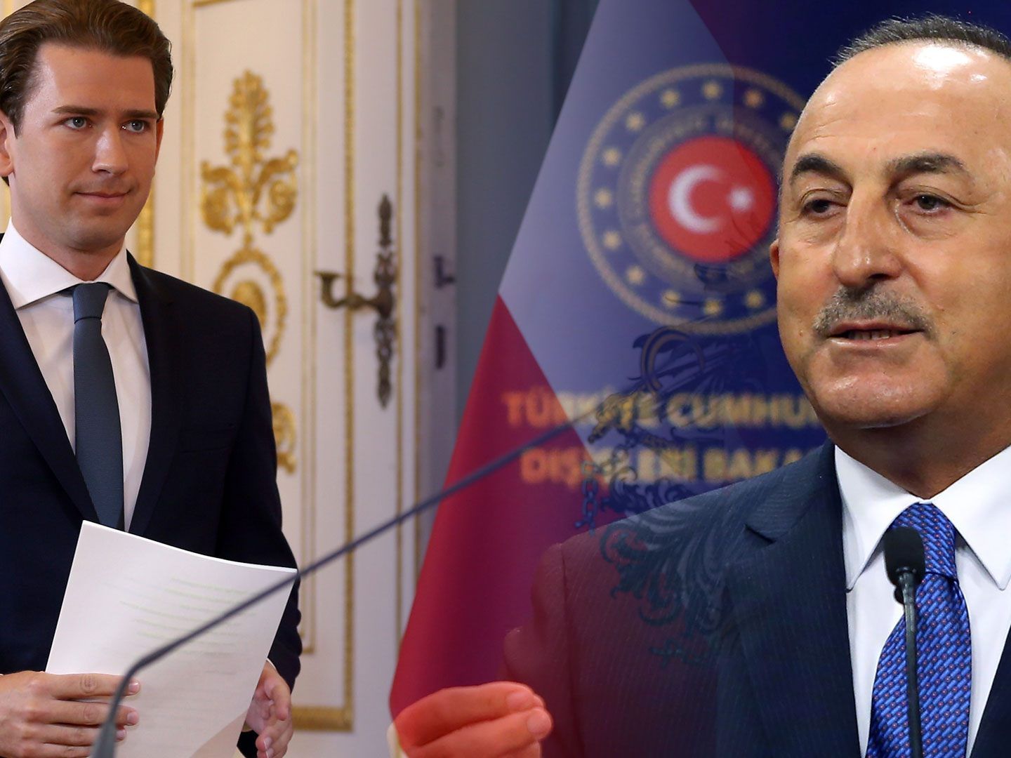 Der türische Außenminister Cavusoglu wirft Kurz "abstoßende" Politik vor.