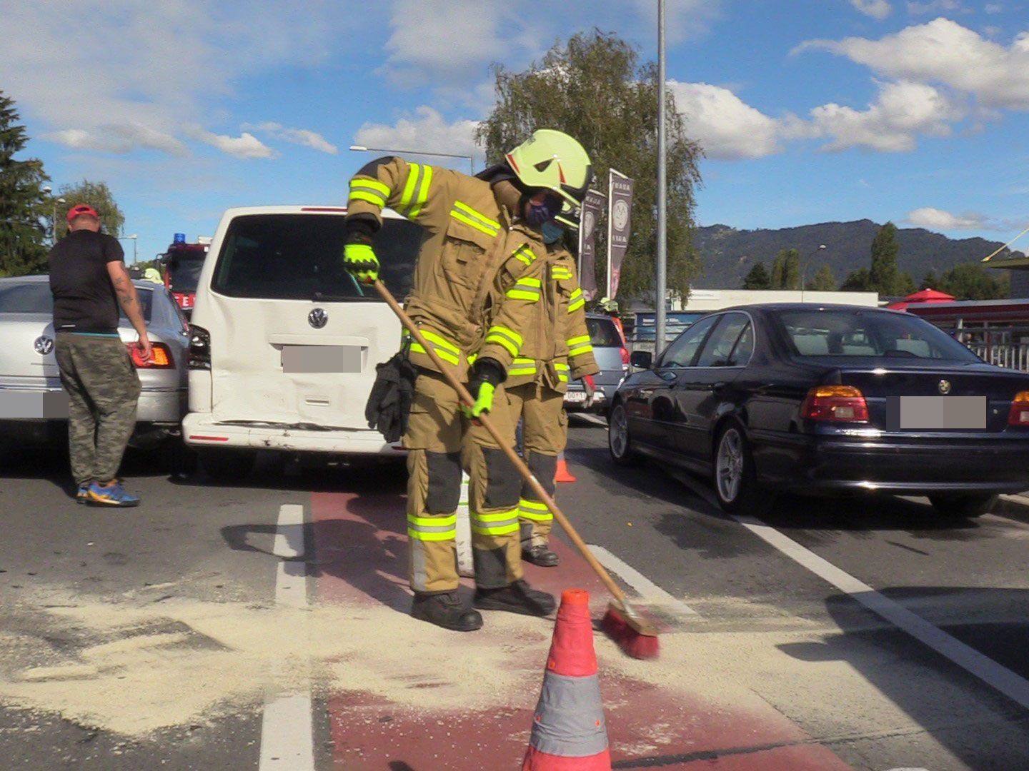 Auf der L202 in Hard kam es am Sonntagnachmittag zu einem Unfall.
