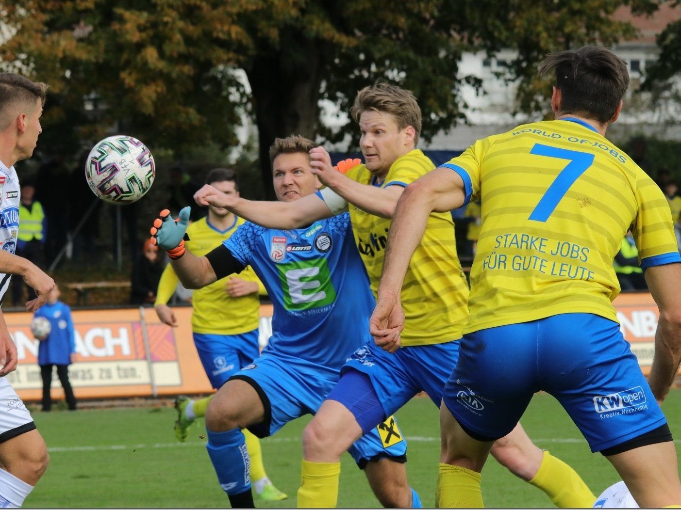 Jogi Klammer muss per Kopf das 1:0 machen Jogi Klammer muss per Kopf das 1:0 machen