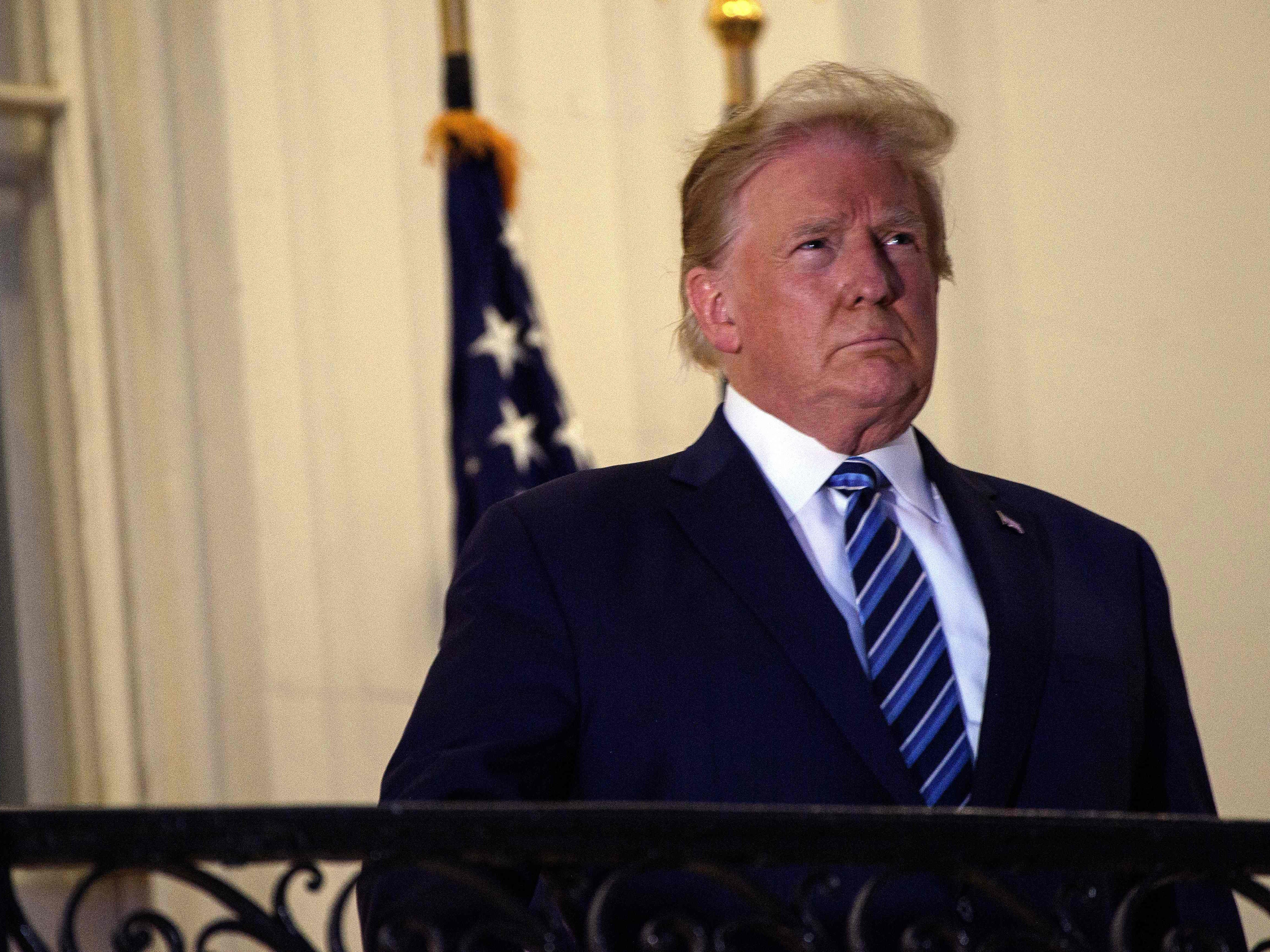 Trump vergleicht die Corona-Erkrankung erneut mit einer gewöhnlichen Grippe. Trump vergleicht die Corona-Erkrankung erneut mit einer gewöhnlichen Grippe.