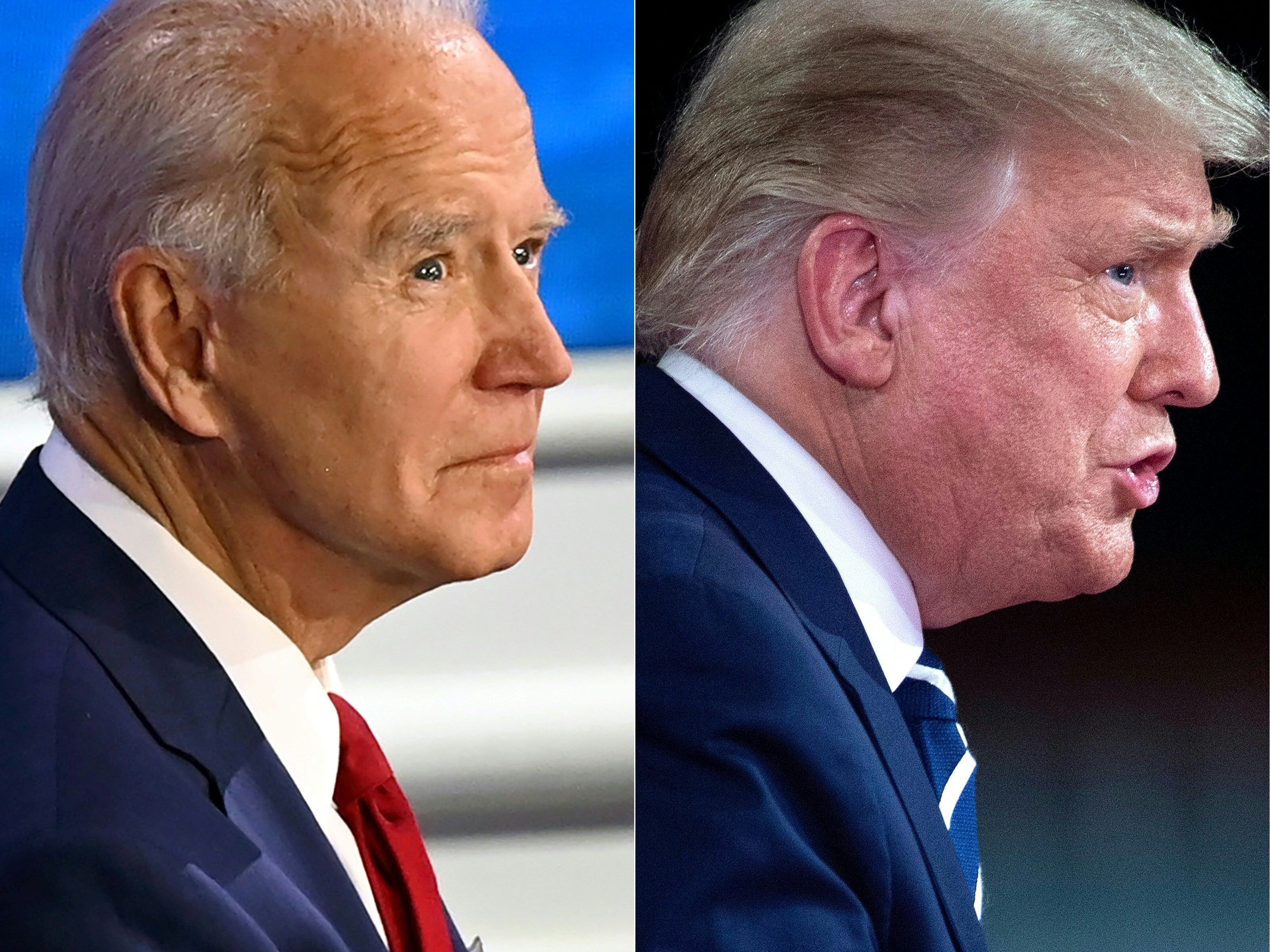 Biden und Trump stellten sich am Donnerstag den Fragen der TV-Reporter. Biden und Trump stellten sich am Donnerstag den Fragen der TV-Reporter.