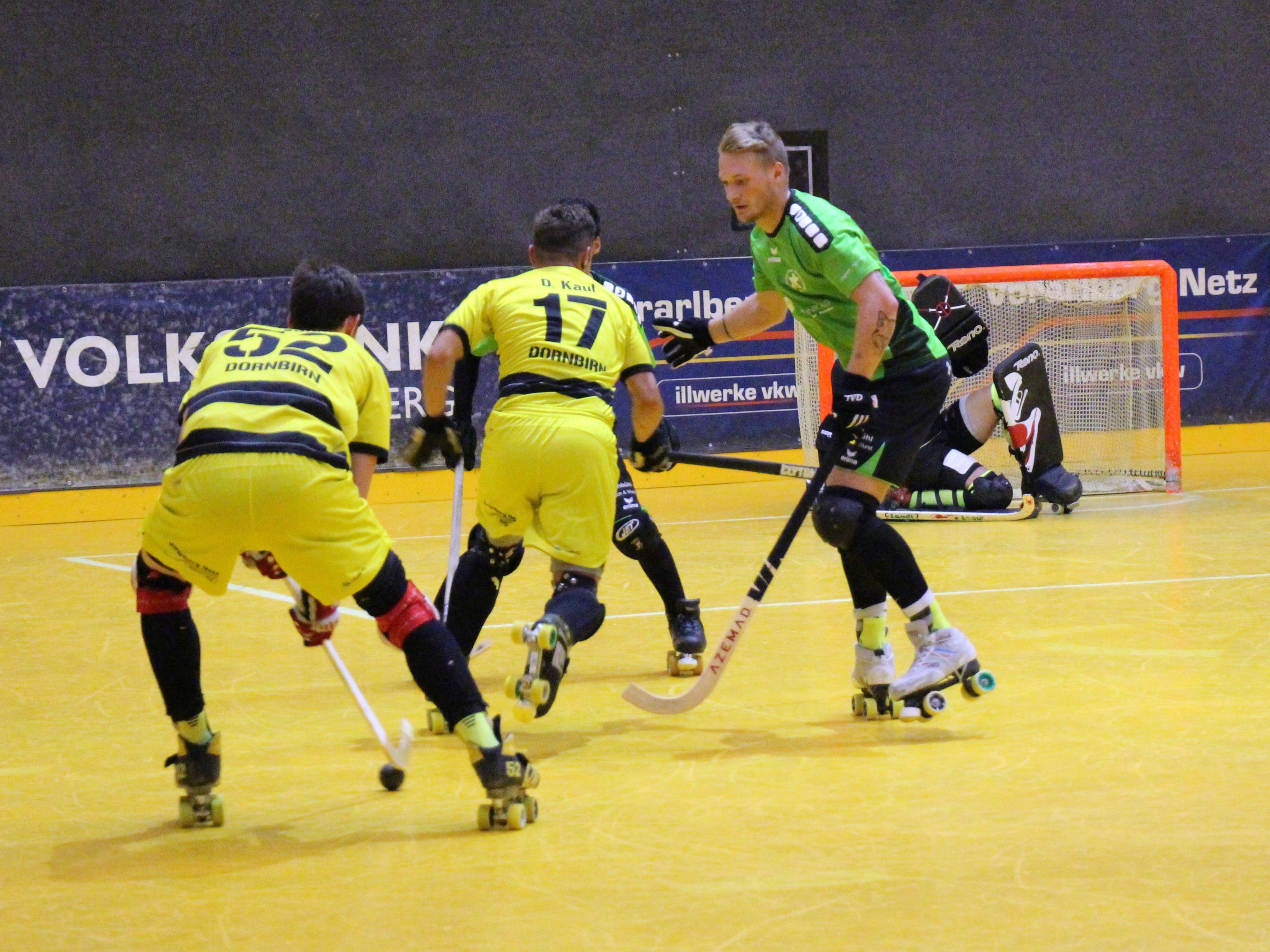 Dornbirns Rollhockey-Cracks wollen am Samstag unbedingt punkten.