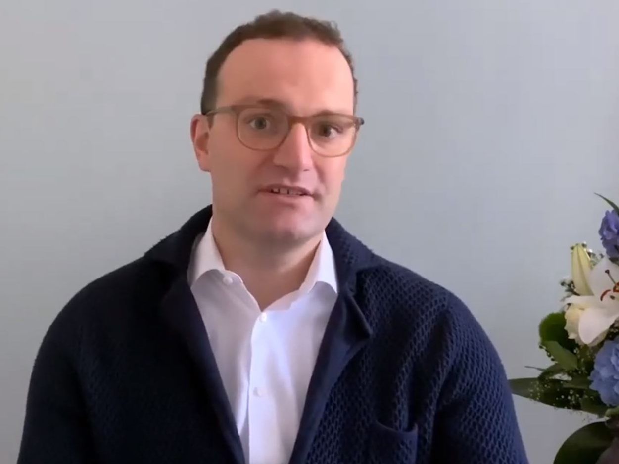 Video-Botschaft von Jens Spahn aus der Quarantäne. Video-Botschaft von Jens Spahn aus der Quarantäne.