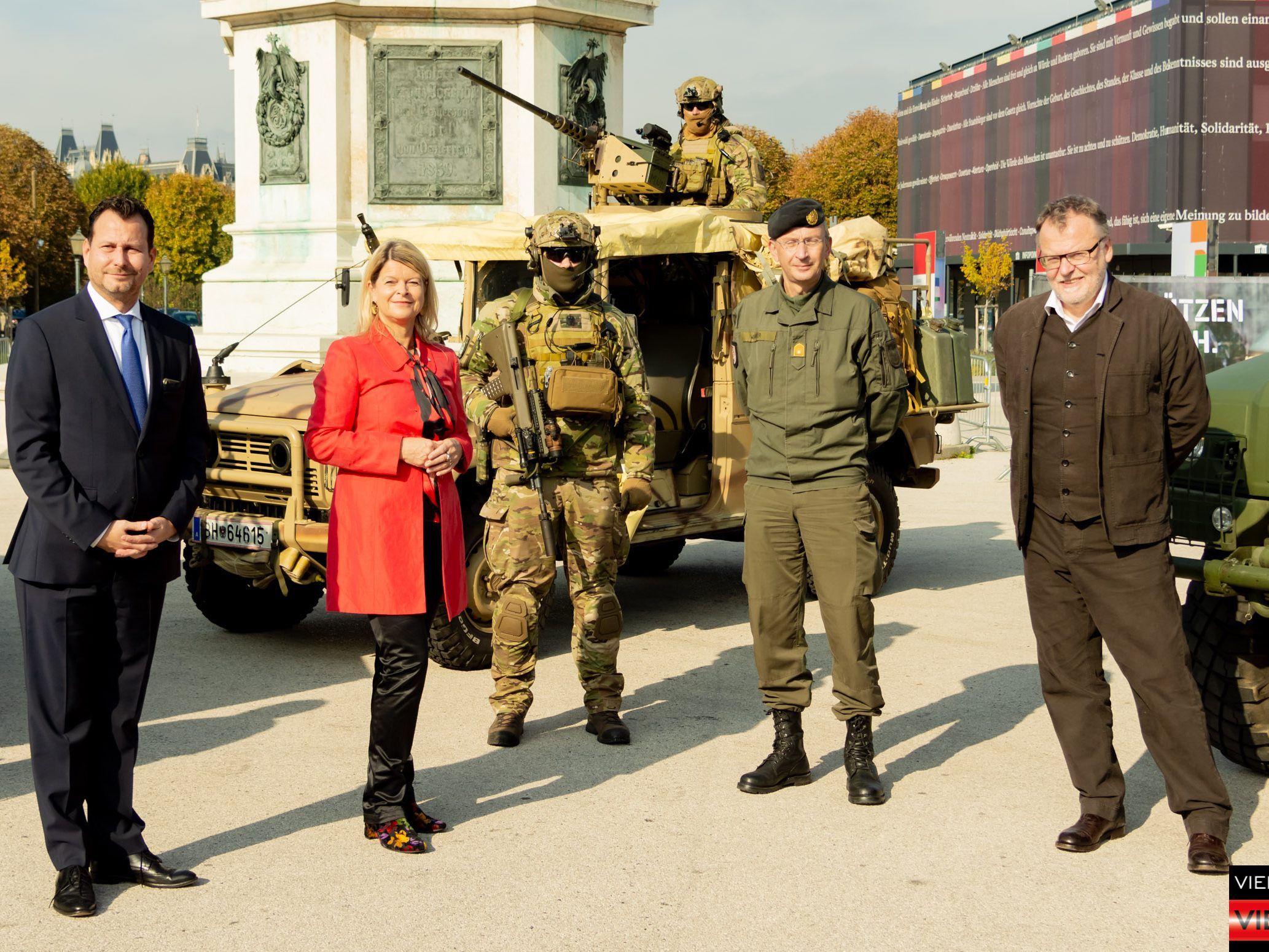 PK zum Nationalfeiertag 2020 - Heldenplatz - 22.10.2020