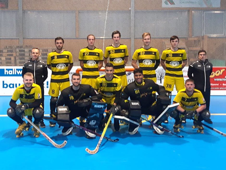 Dornbirns Rollhockey Team zeigte eine gute Leistung beim Spiel gegen Vordemwald.