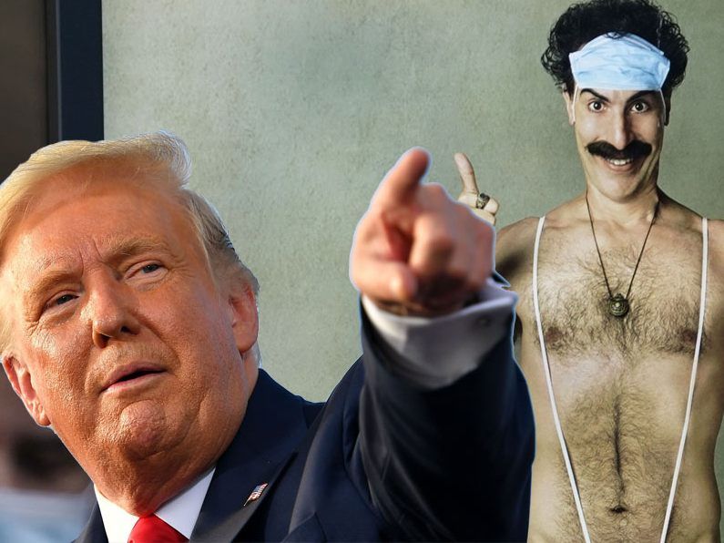 Neuer "Borat"-Film zeigt kompromittierende Szene mit Trump-Anwalt Giuliani Neuer "Borat"-Film zeigt kompromittierende Szene mit Trump-Anwalt Giuliani