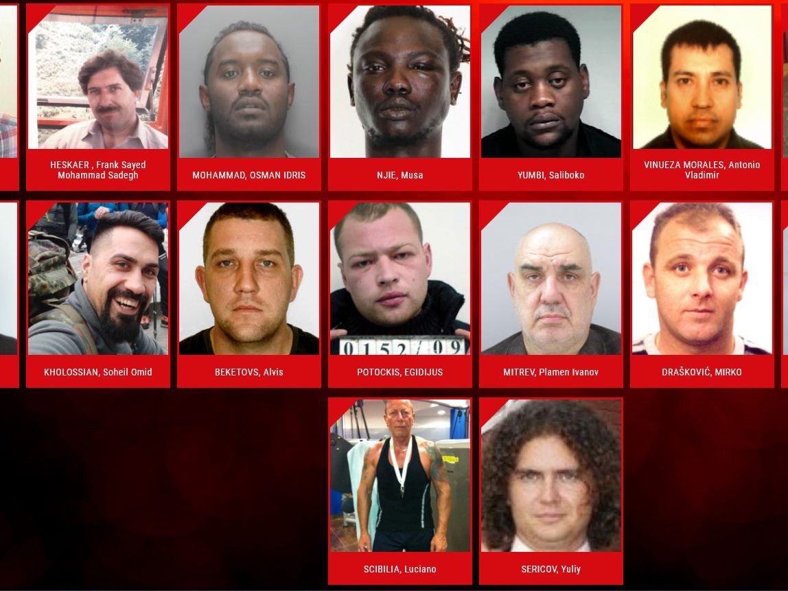 Kampagne "Europe's Most Wanted" bittet Bürger um Mithilfe.